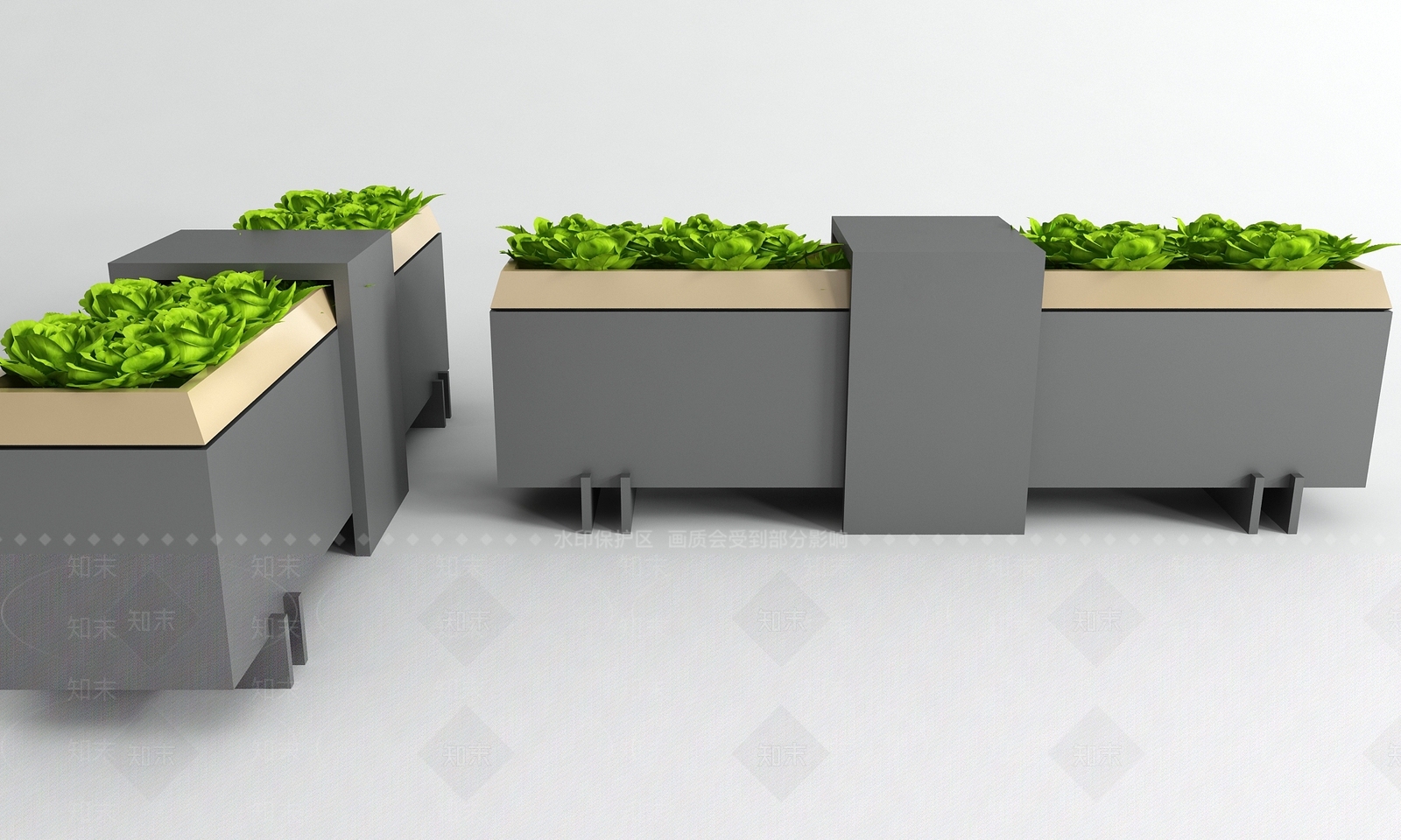 现代花钵3D模型下载【ID:1113996218】