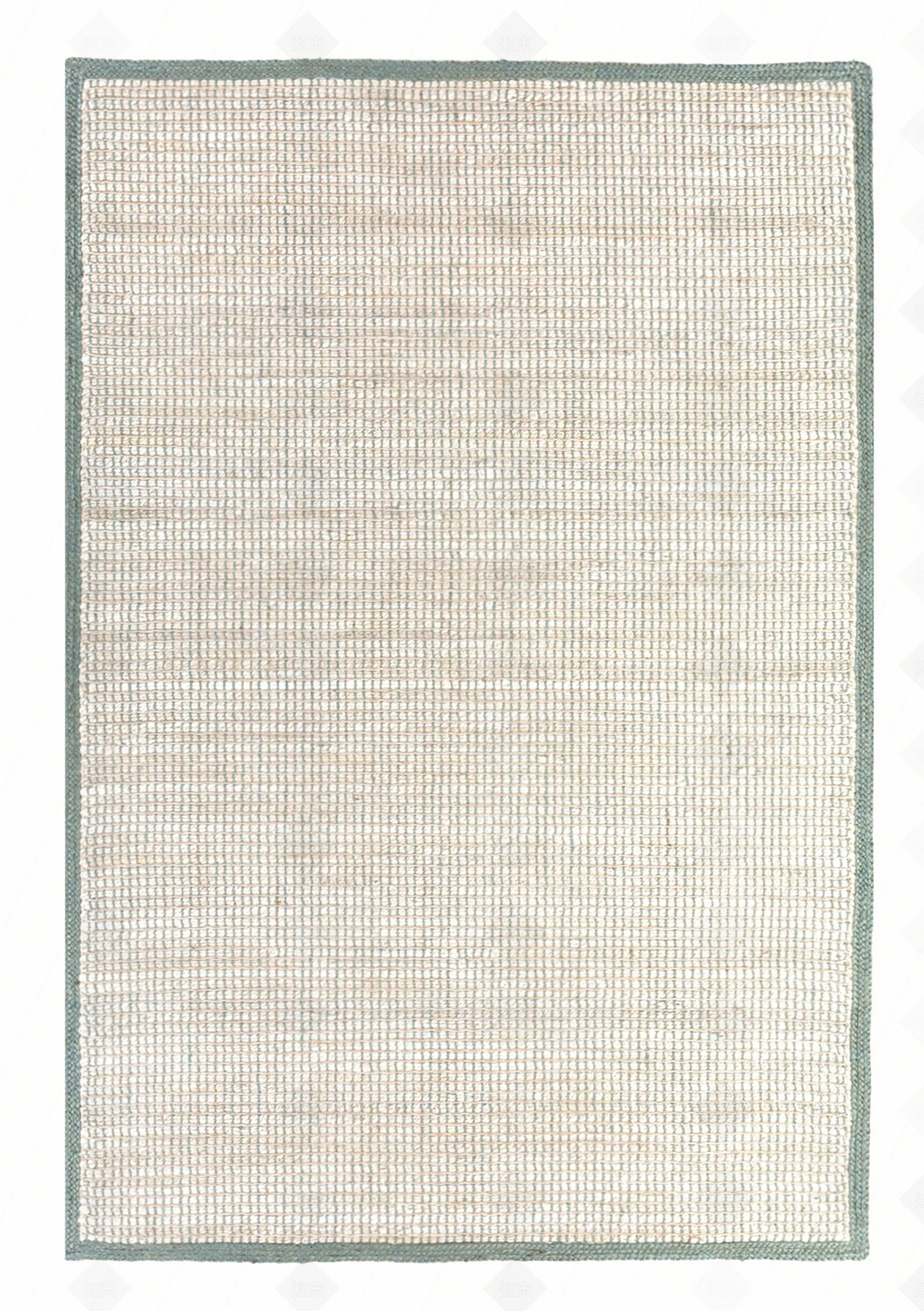 绿色棉麻纹理方形地毯贴图下载【ID:1114003487】