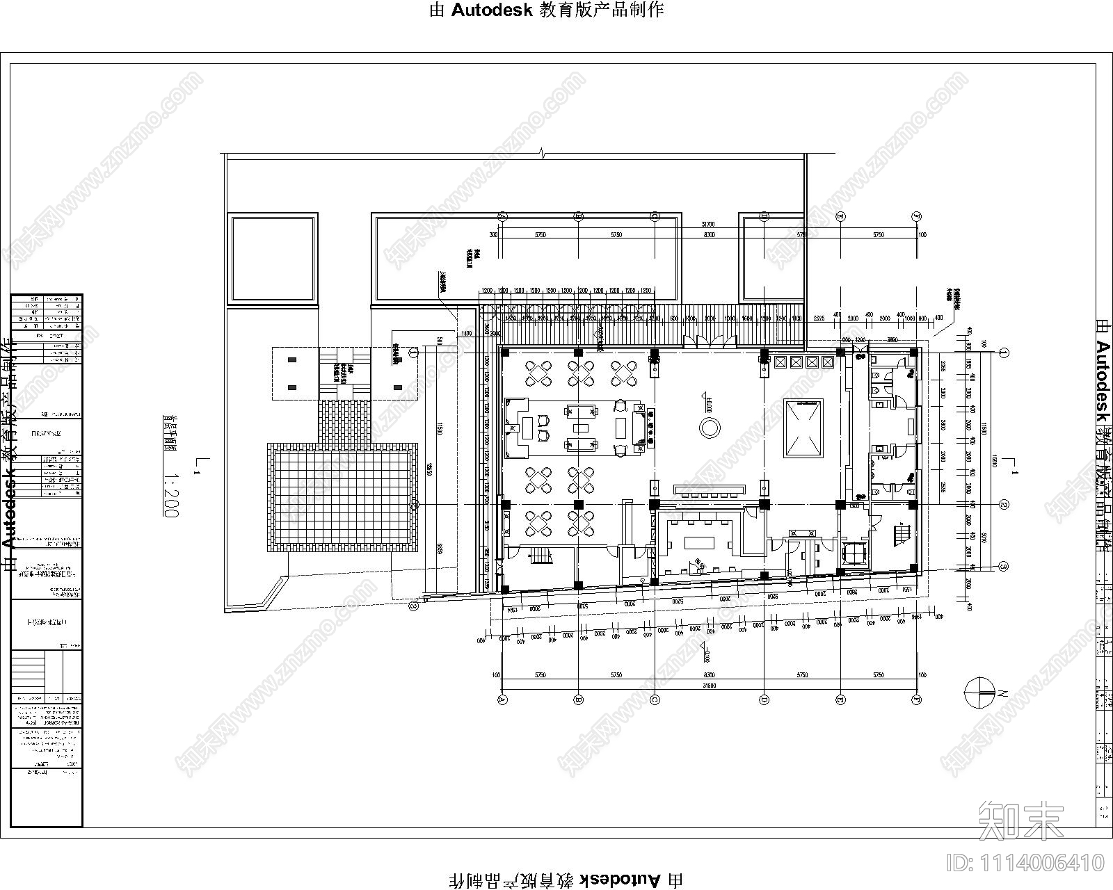 万科售楼处图纸施工图施工图下载【ID:1114006410】