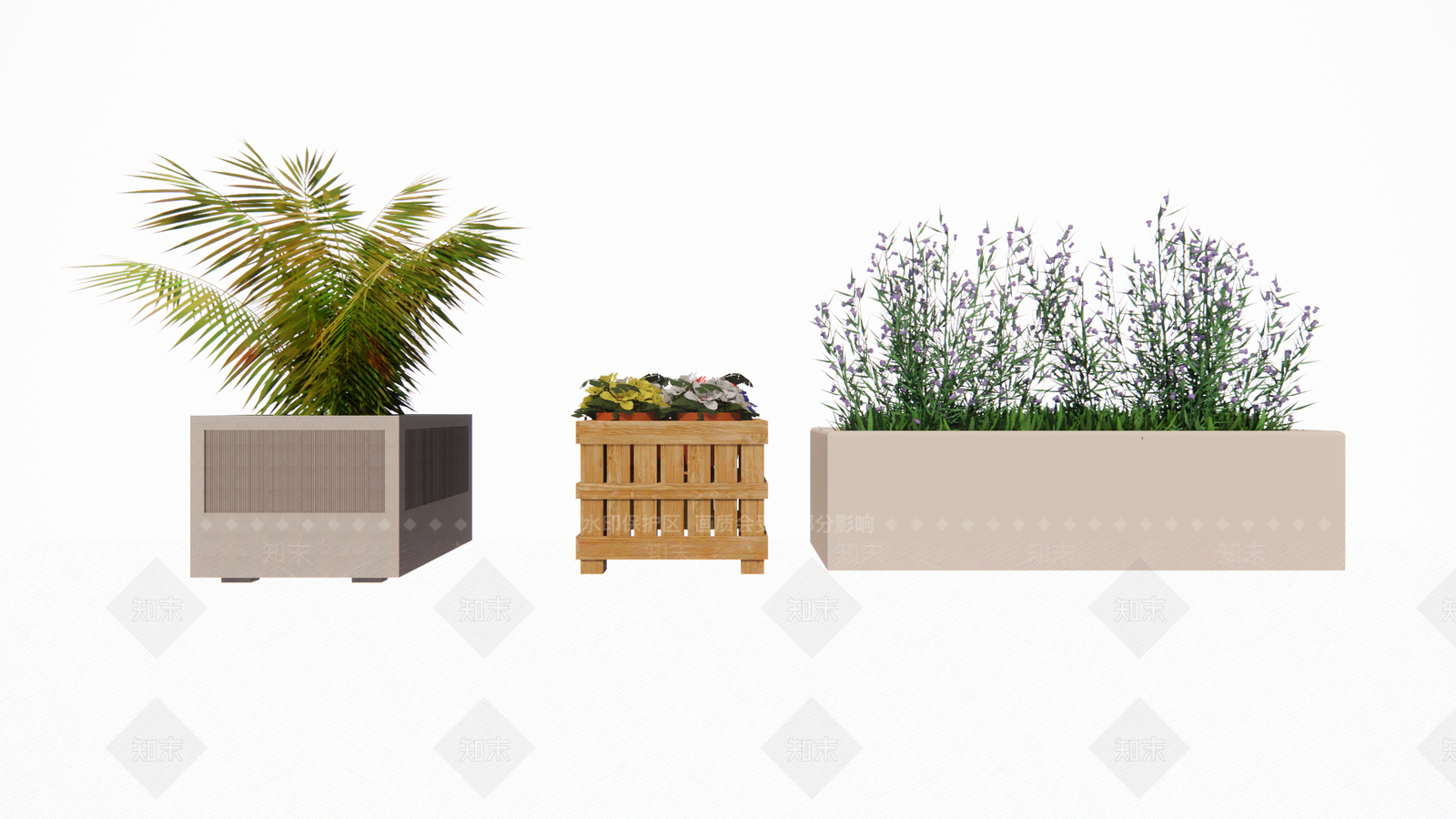 现代花槽SU模型下载【ID:1114018066】