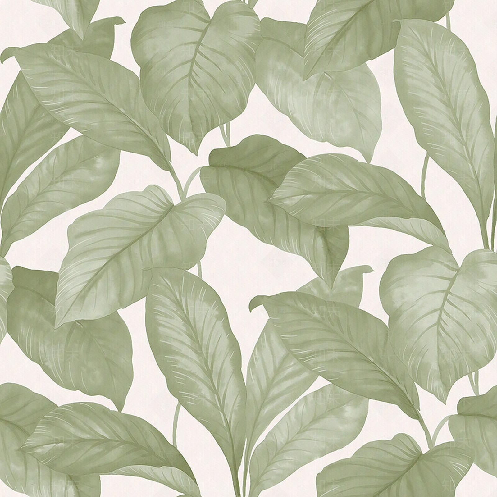 植物树叶印花壁纸贴图下载【ID:1114027150】