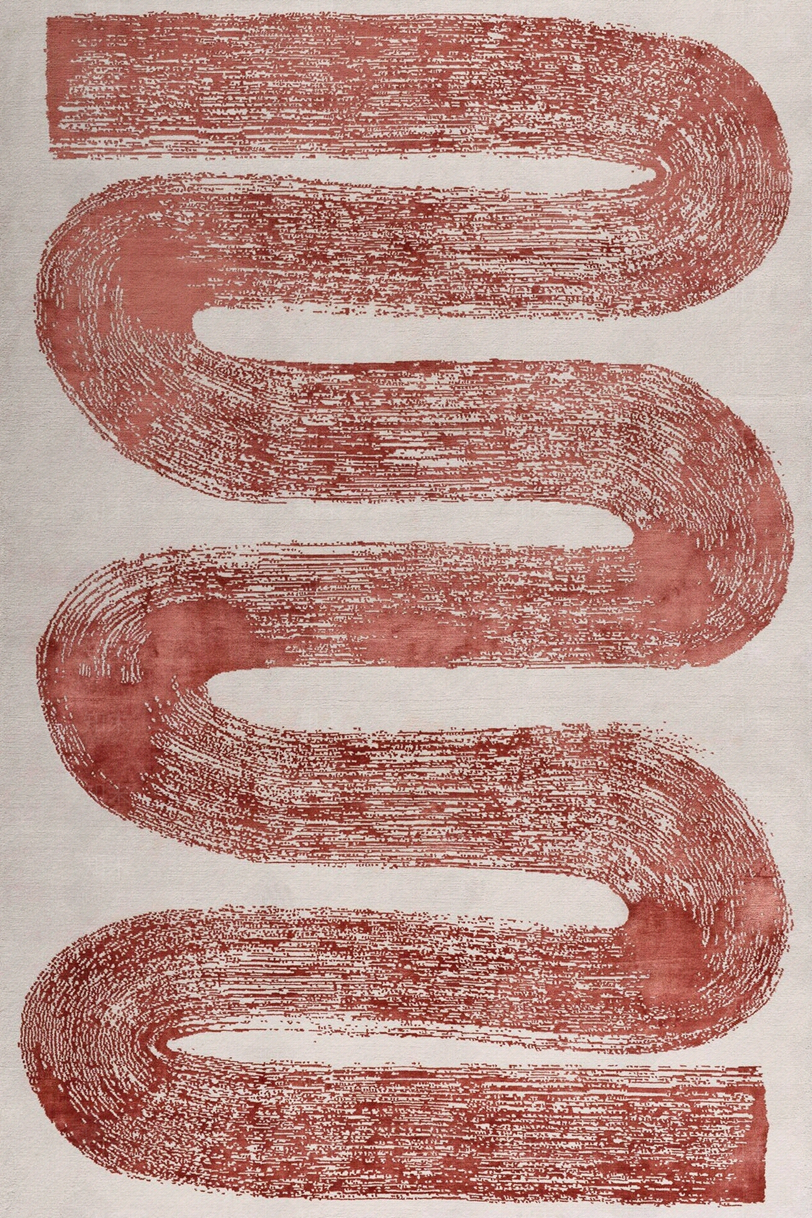 红色几何曲线图案地毯贴图下载【ID:1114046328】