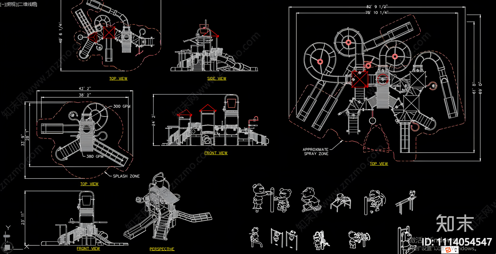 滑梯CAD施工图下载【ID:1114054547】