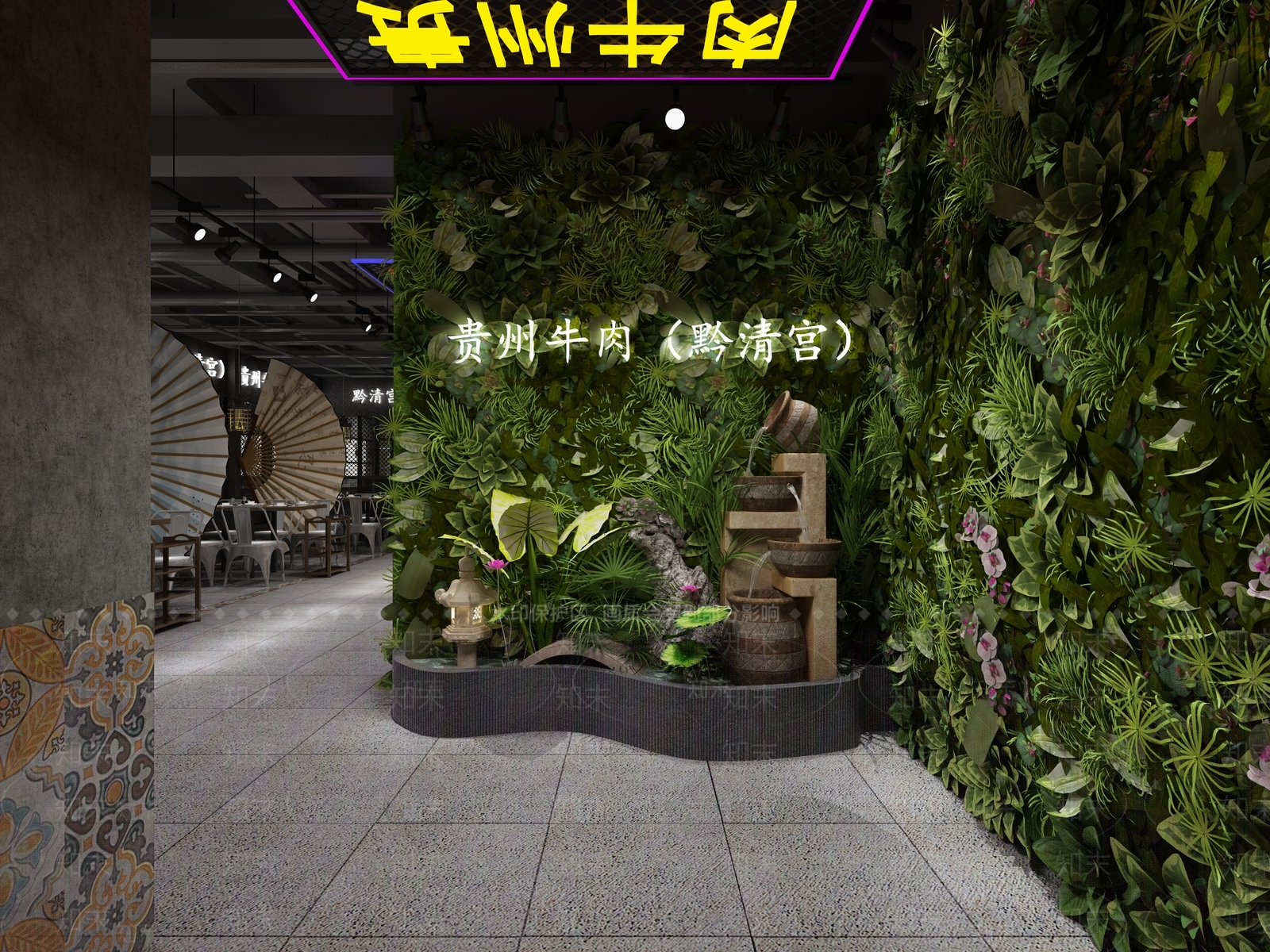 工业风火锅店3D模型下载【ID:1114054686】