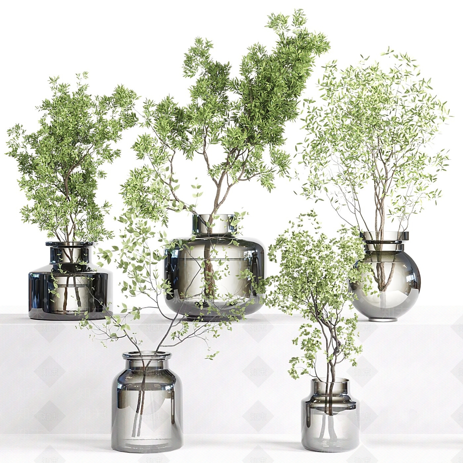 现代水生植物3D模型下载【ID:1114058111】