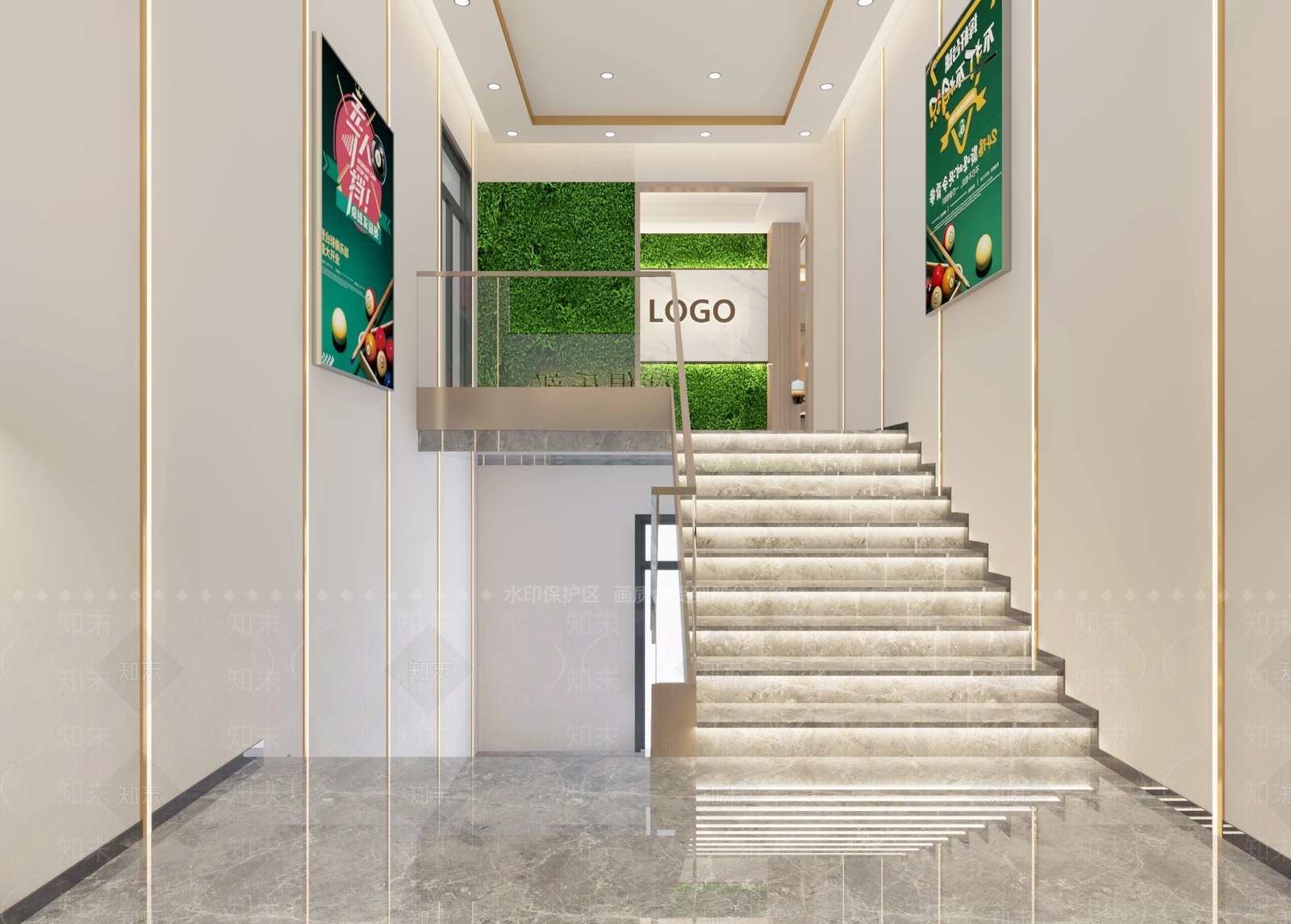 现代台球馆3D模型下载【ID:1114082728】