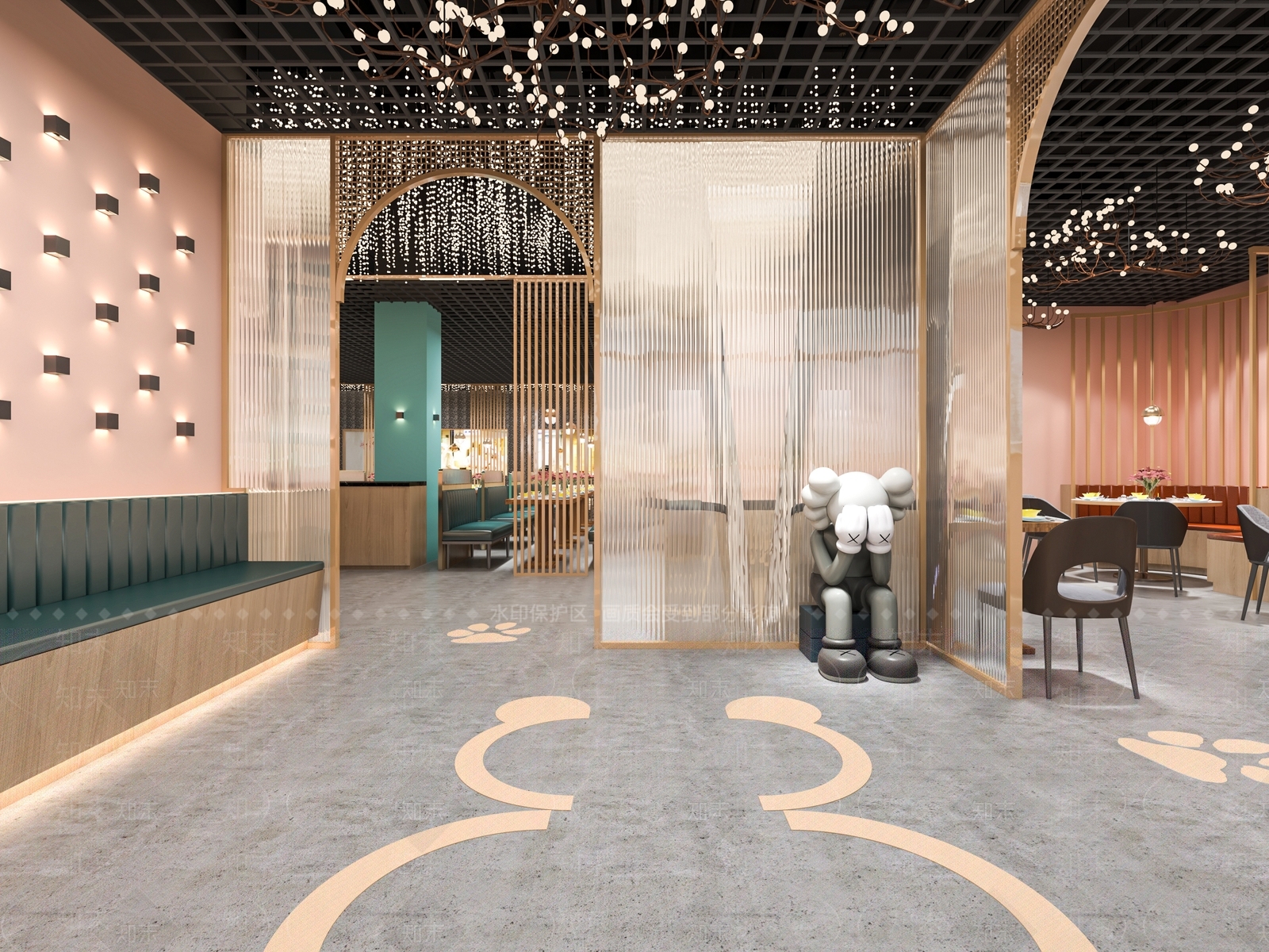 现代火锅店3D模型下载【ID:1114096160】