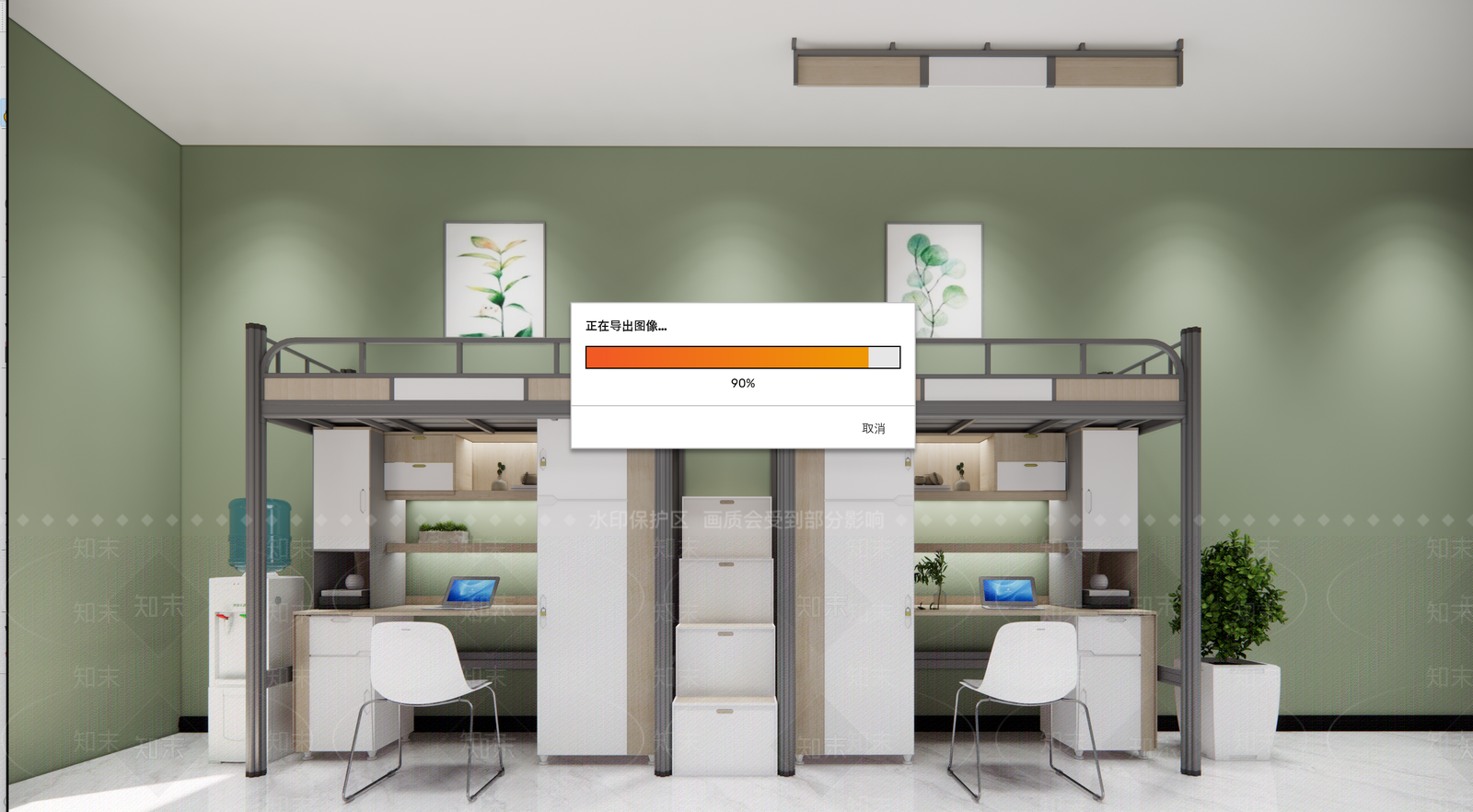 现代学校宿舍SU模型下载【ID:1114099351】