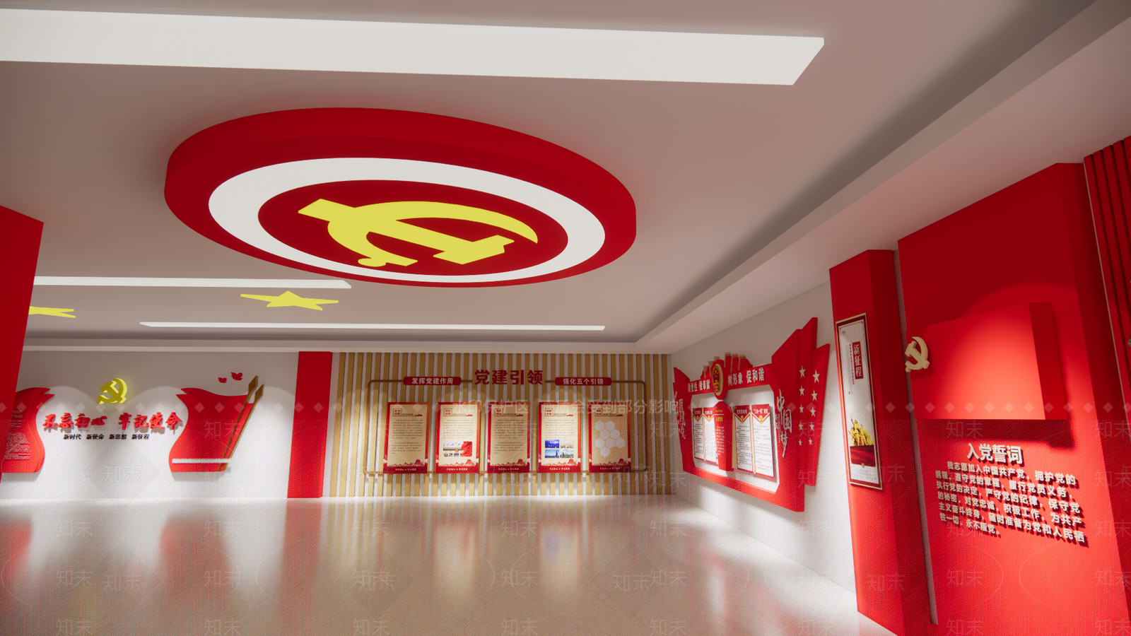 现代文化展厅SU模型下载【ID:1114105456】