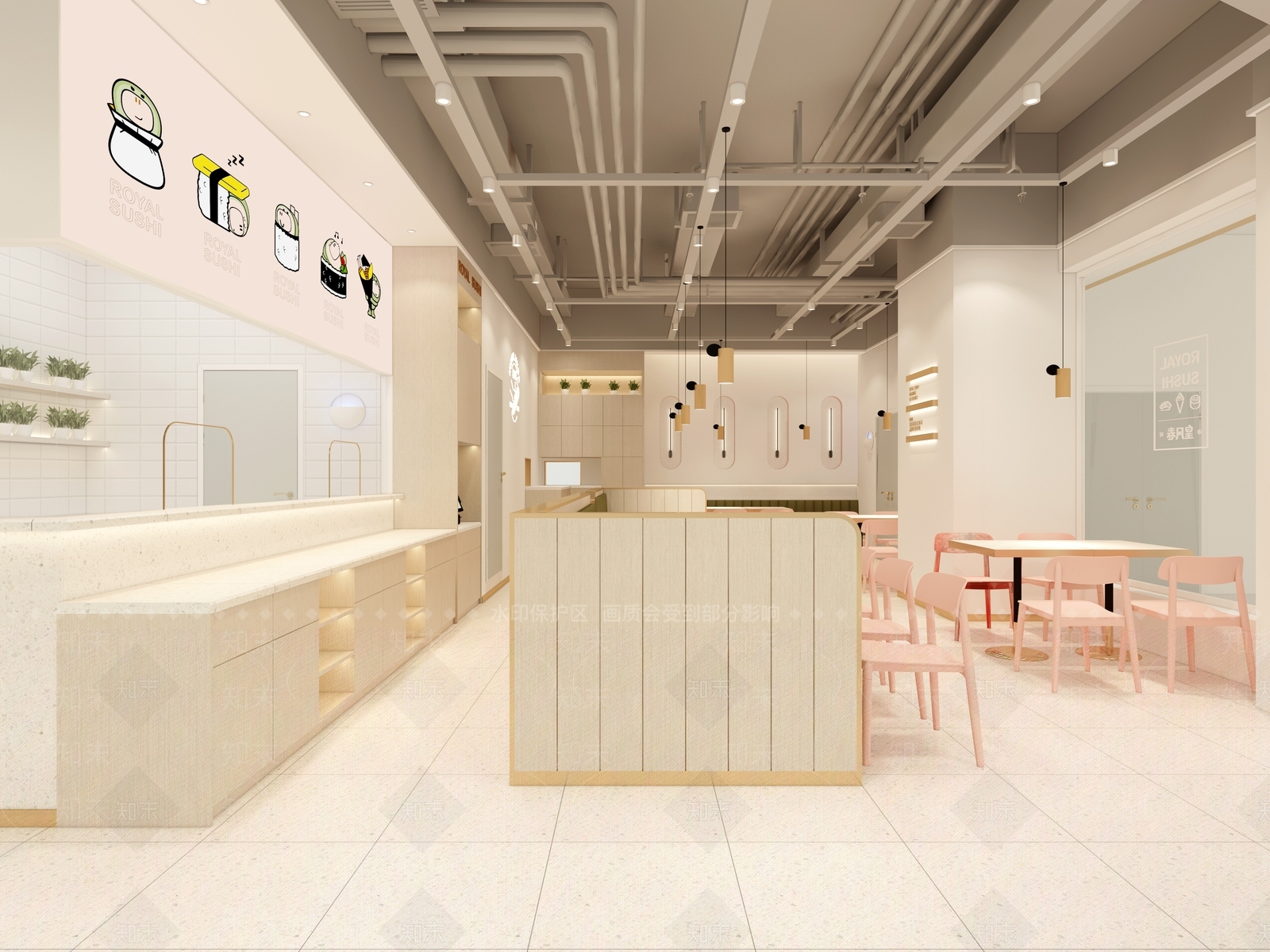 北欧寿司店3D模型下载【ID:1114117535】