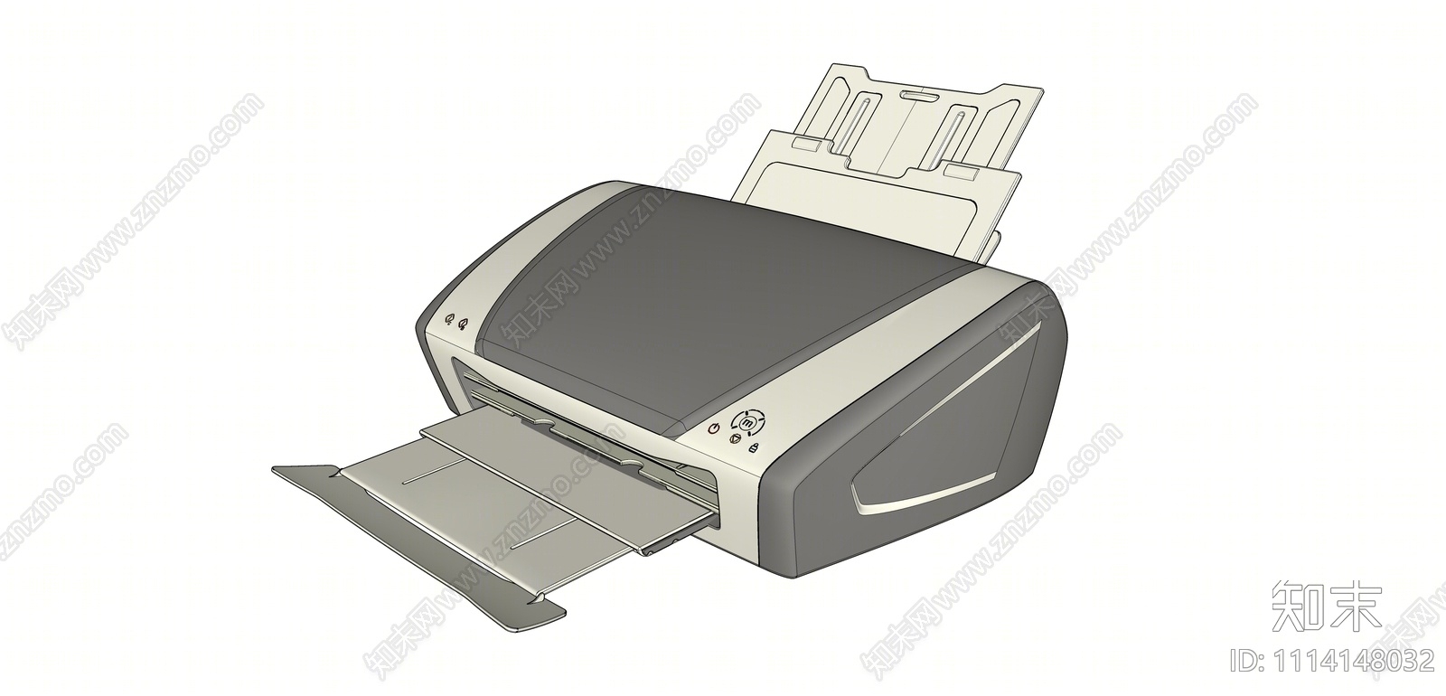 现代打印机SU模型下载【ID:1114148032】