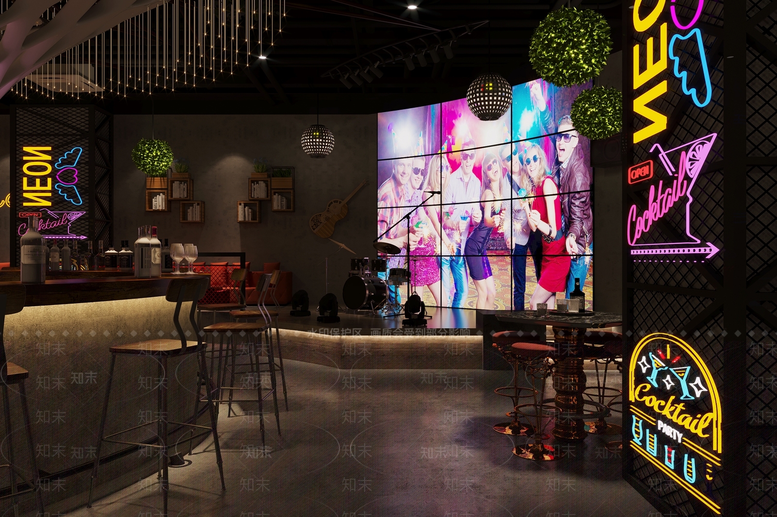 工业风酒吧3D模型下载【ID:1114148749】