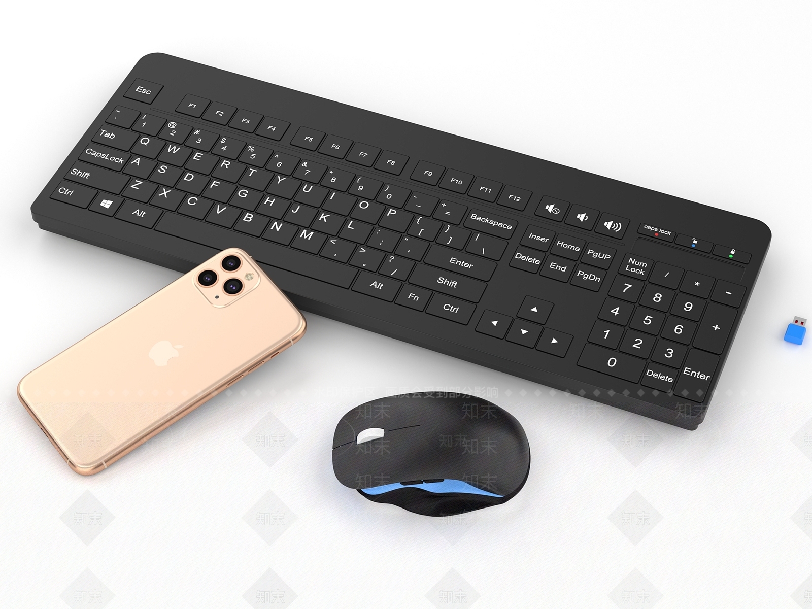 现代键盘3D模型下载【ID:1114155536】