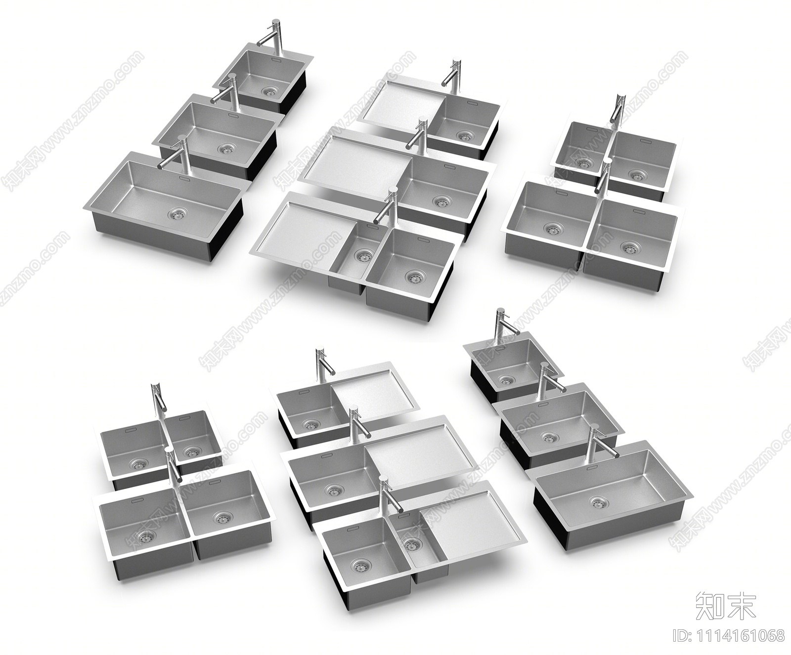 现代水槽3D模型下载【ID:1114161068】