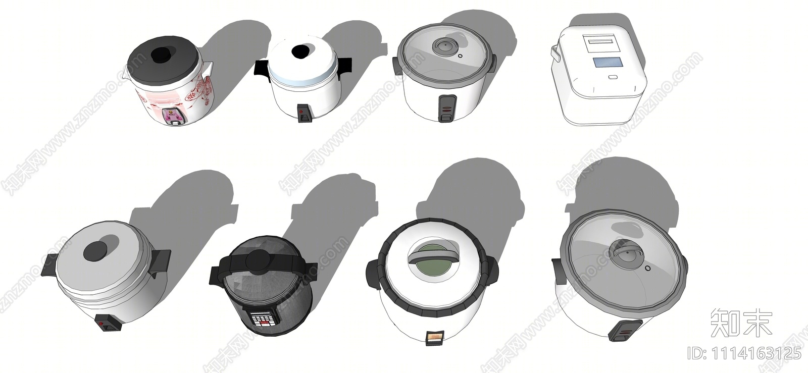 现代电饭煲SU模型下载【ID:1114163125】