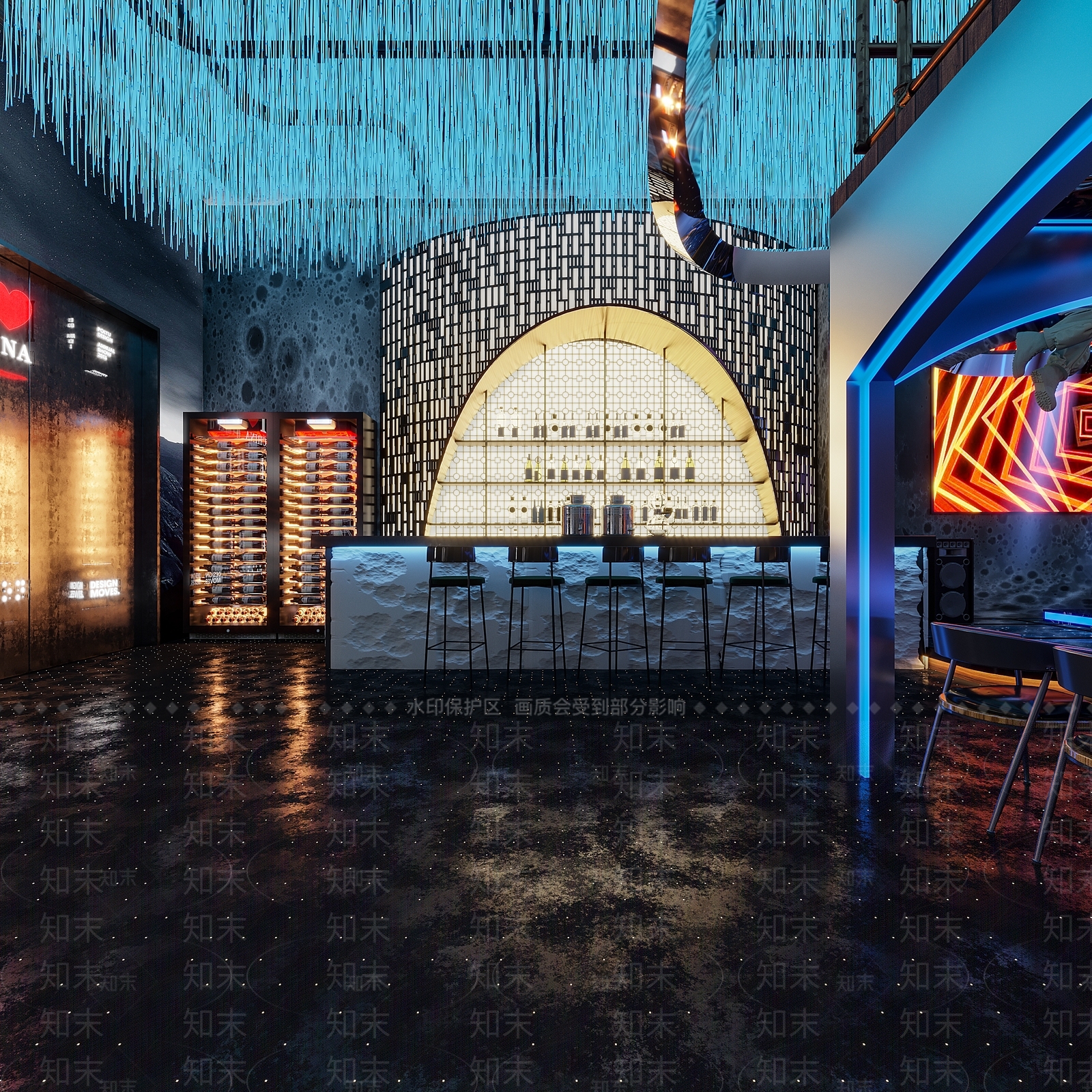 工业风酒吧3D模型下载【ID:1114169851】