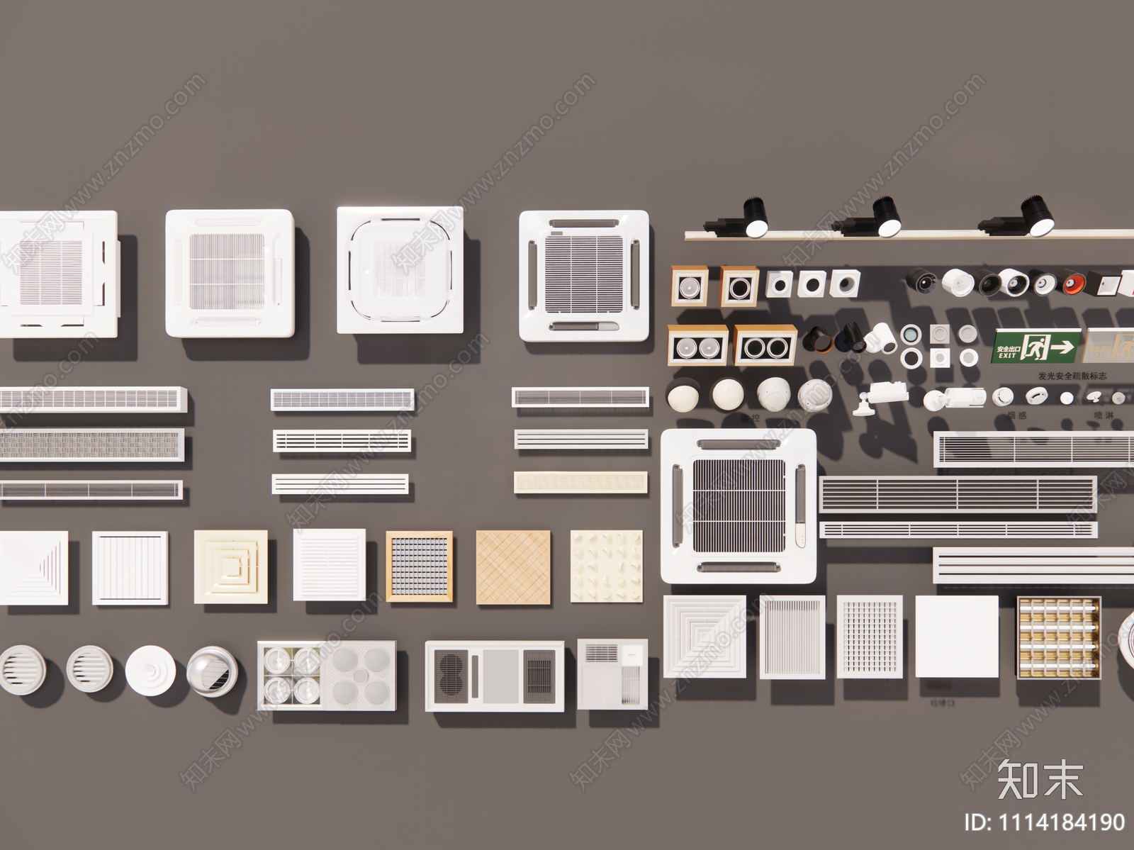 现代空调风口SU模型下载【ID:1114184190】