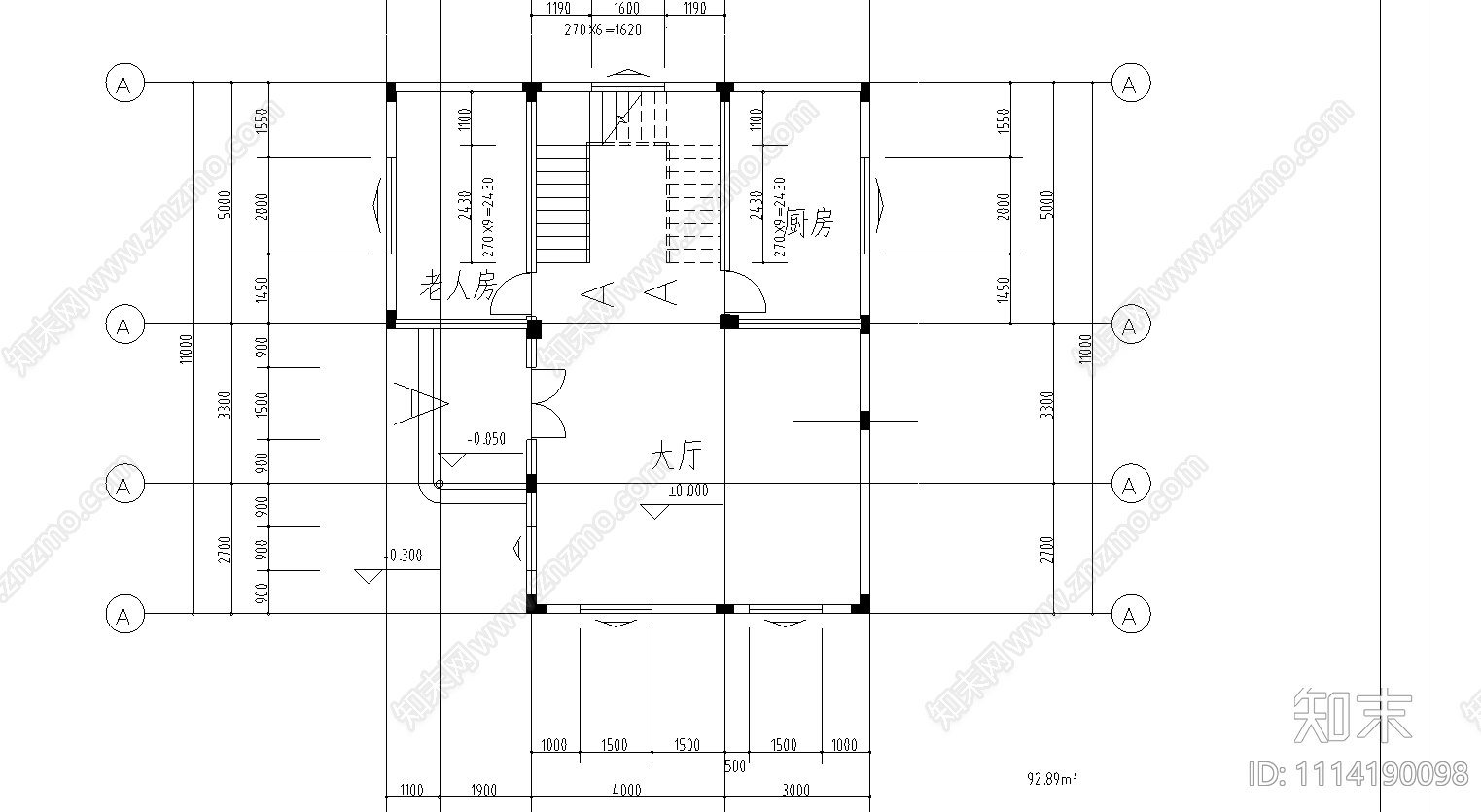 农村住宅方案图施工图下载【ID:1114190098】