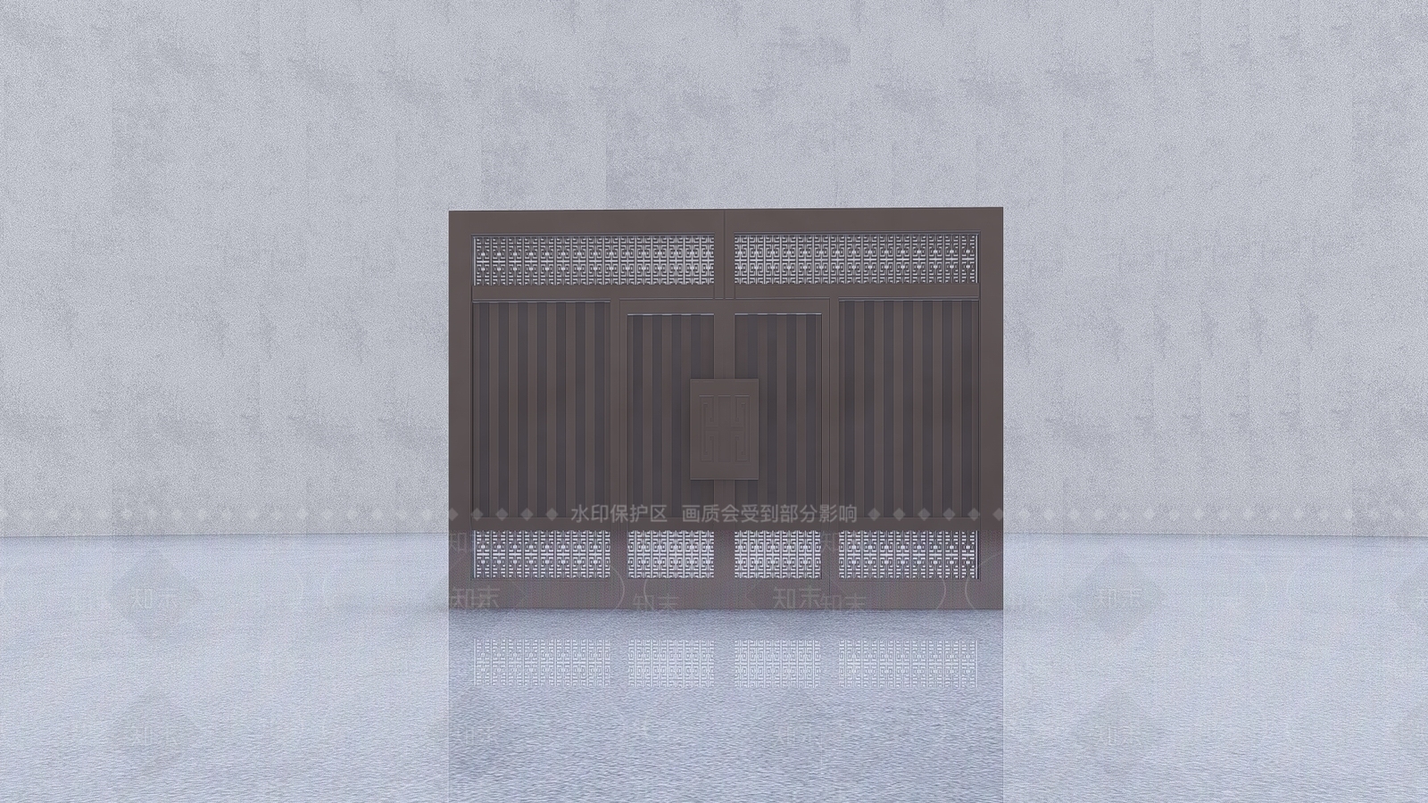 现代庭院门SU模型下载【ID:1114191503】