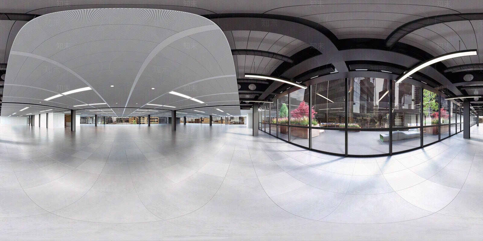 空旷办公室室内HDR贴图下载【ID:1114195514】