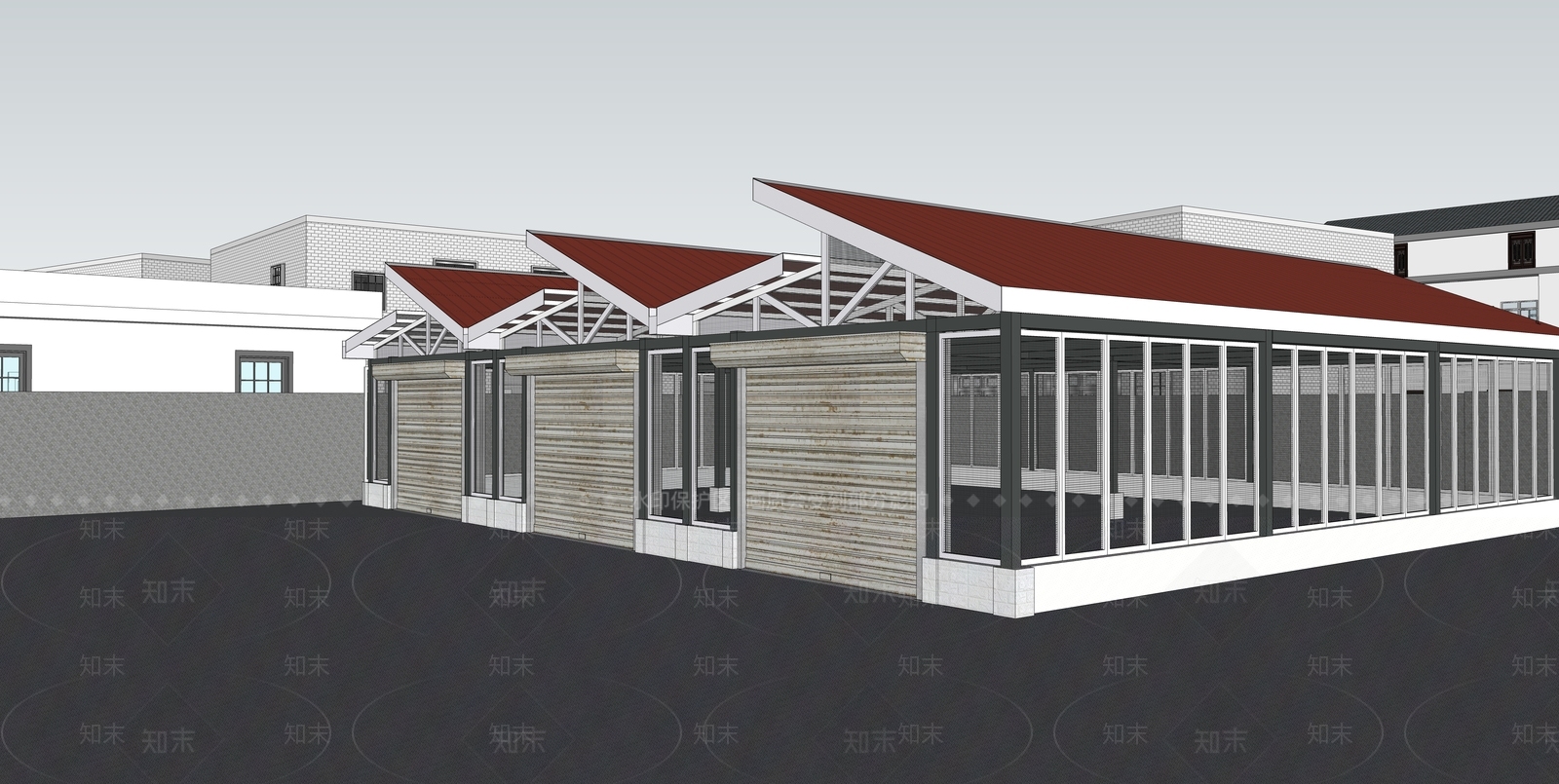 现代其他商业建筑SU模型下载【ID:1114198387】