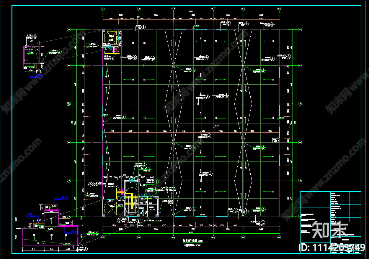 应急物资储备4号仓库建筑施工图施工图下载【ID:1114203749】