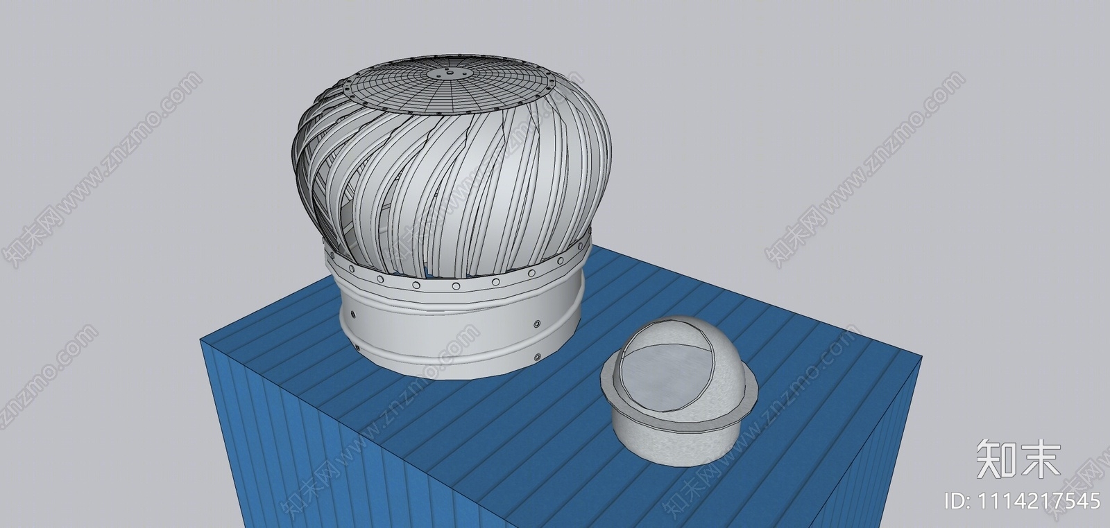 现代厂房风帽SU模型下载【ID:1114217545】