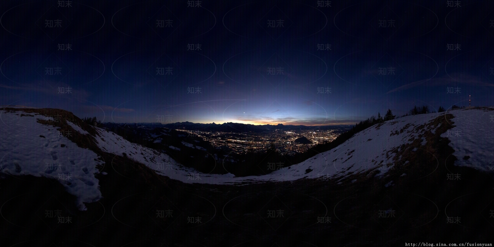 夜晚城市鸟瞰HDR贴图下载【ID:1114234412】