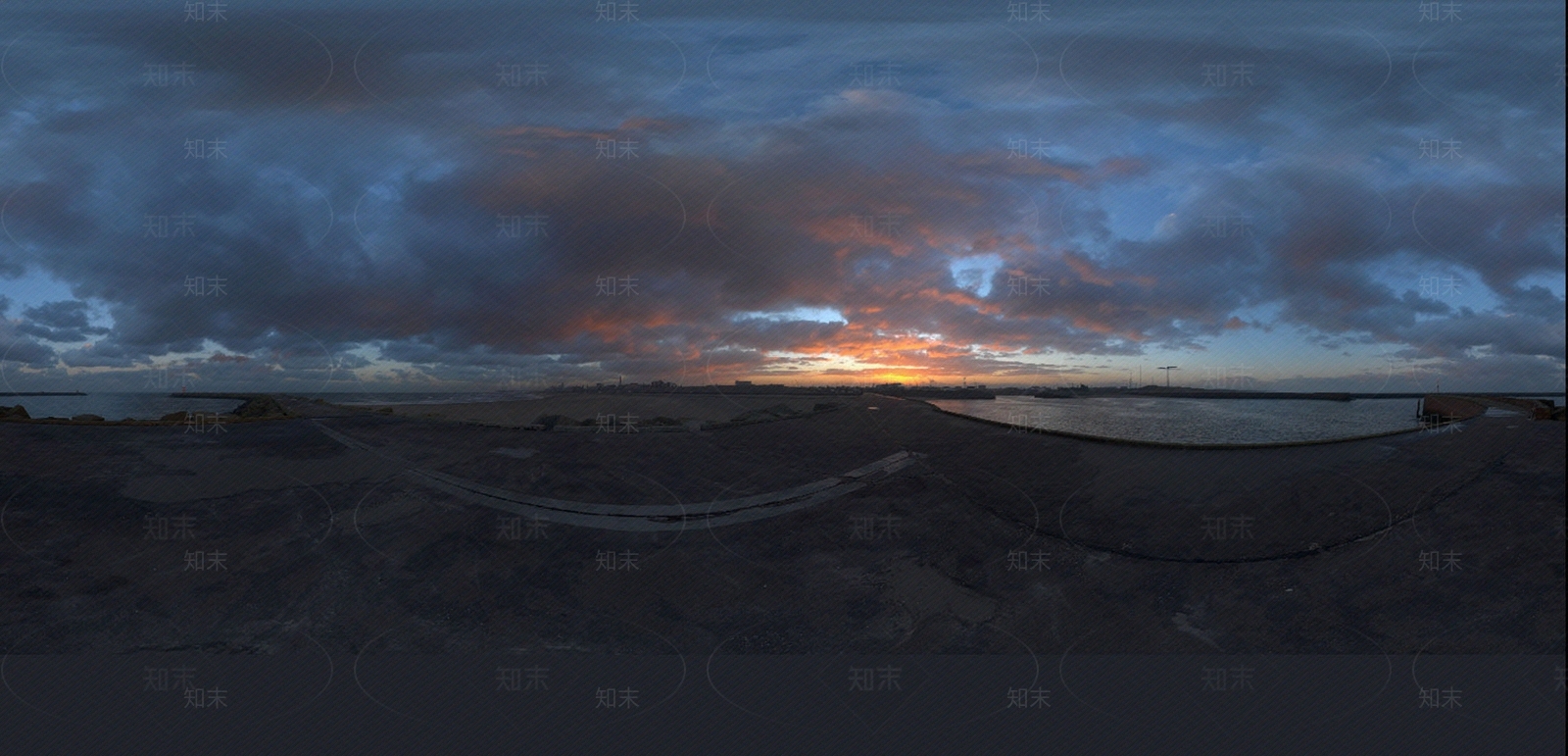 商业城市夜晚HDR贴图下载【ID:1114234950】