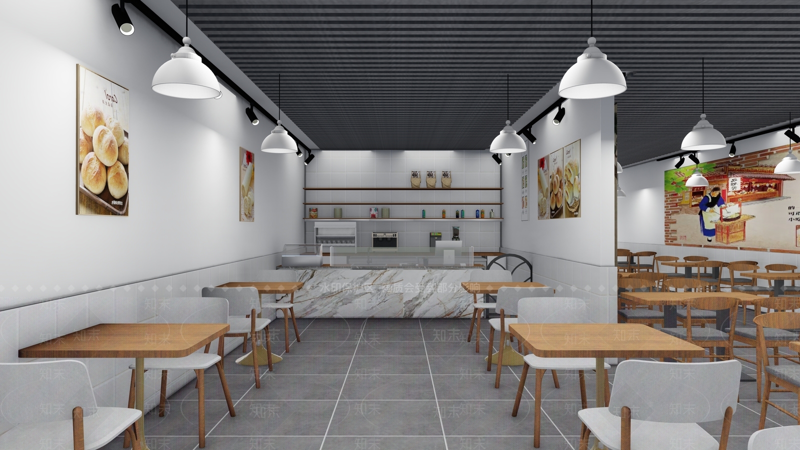 新中式奶茶店麻辣烫门头SU模型下载【ID:1114236158】