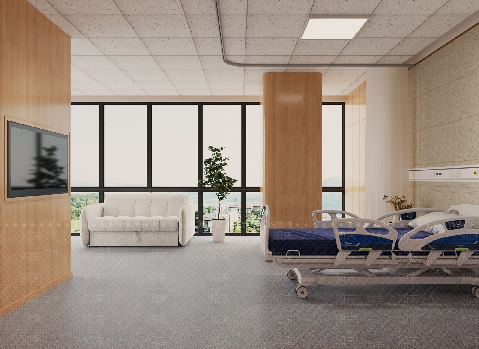 现代医院观察室3D模型下载【ID:1114236114】_知末3d模型网