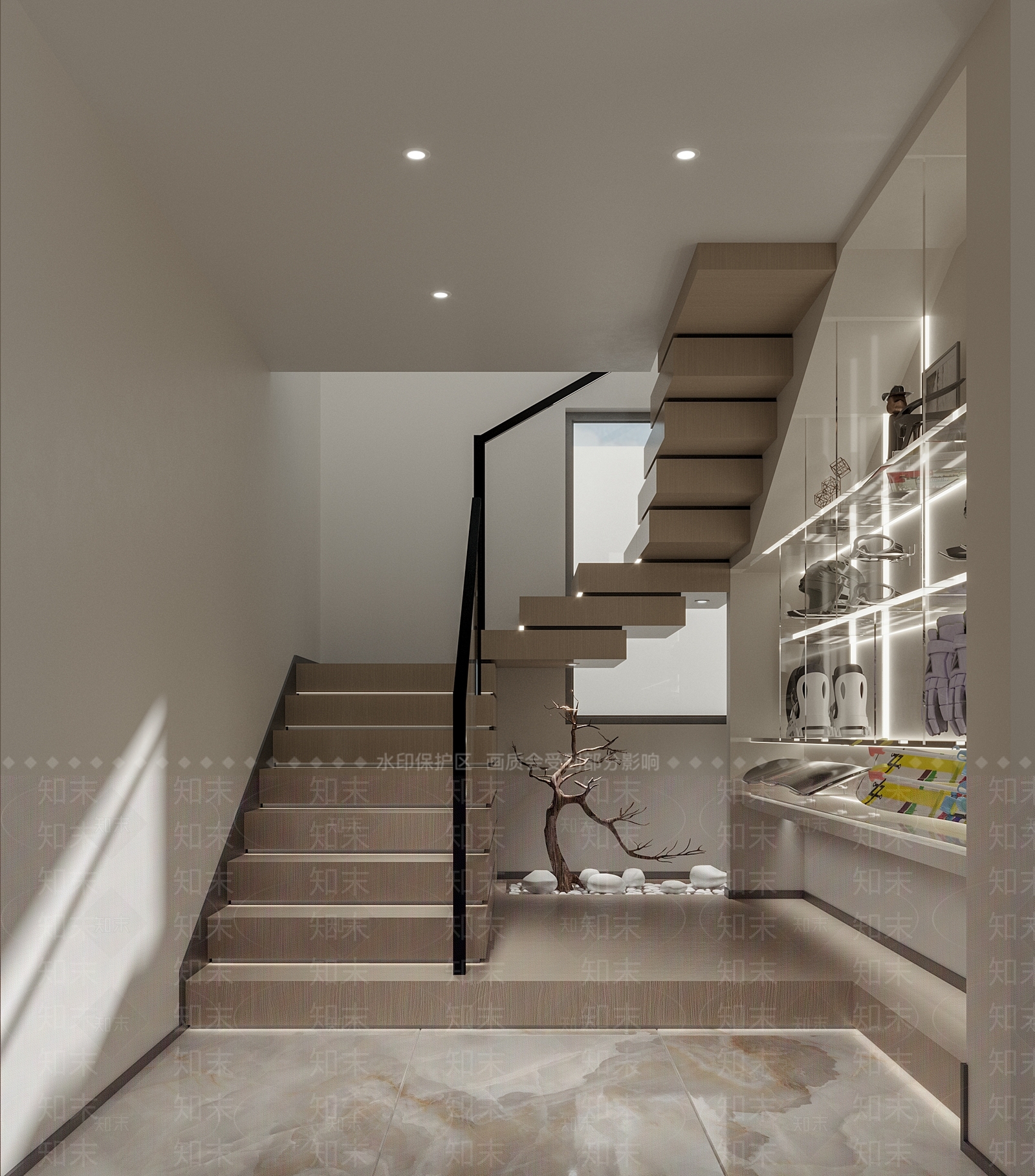 侘寂楼梯间3D模型下载【ID:1114247354】
