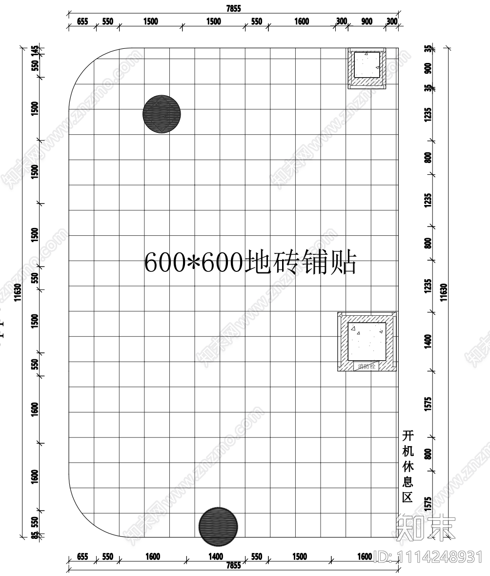 手机专卖店cad施工图下载【ID:1114248931】