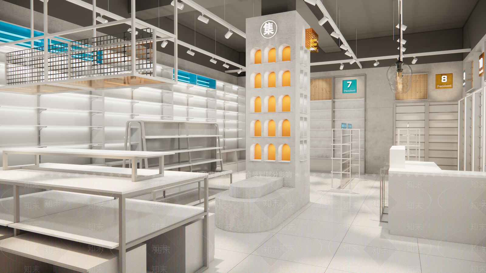 现代简约饰品店SU模型下载【ID:1114261608】