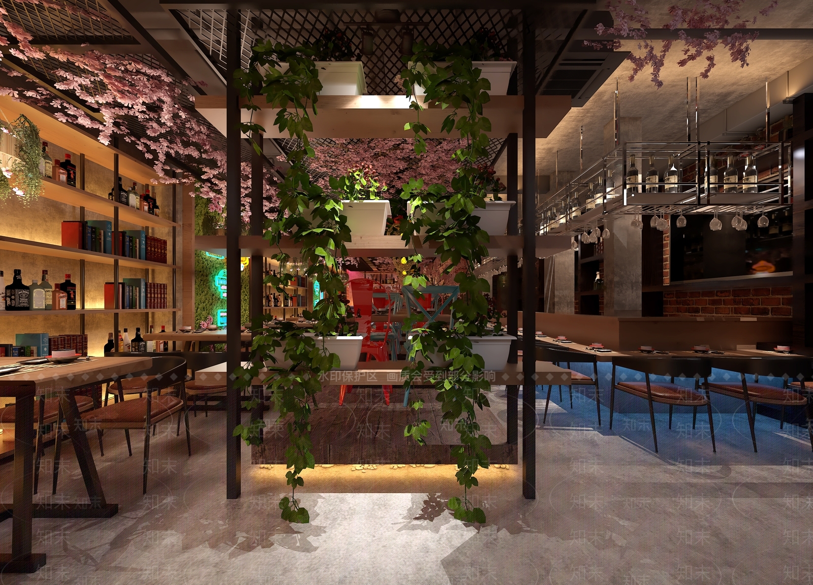 美式茶餐厅3D模型下载【ID:1114263721】