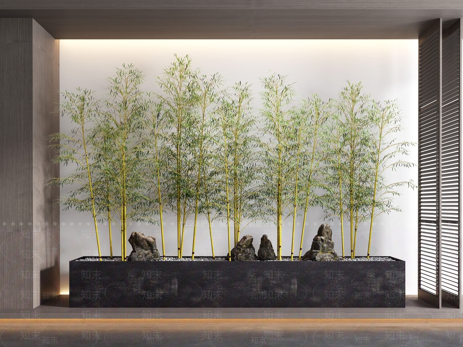 现代绿植盆栽SU模型下载【ID:1114266757】