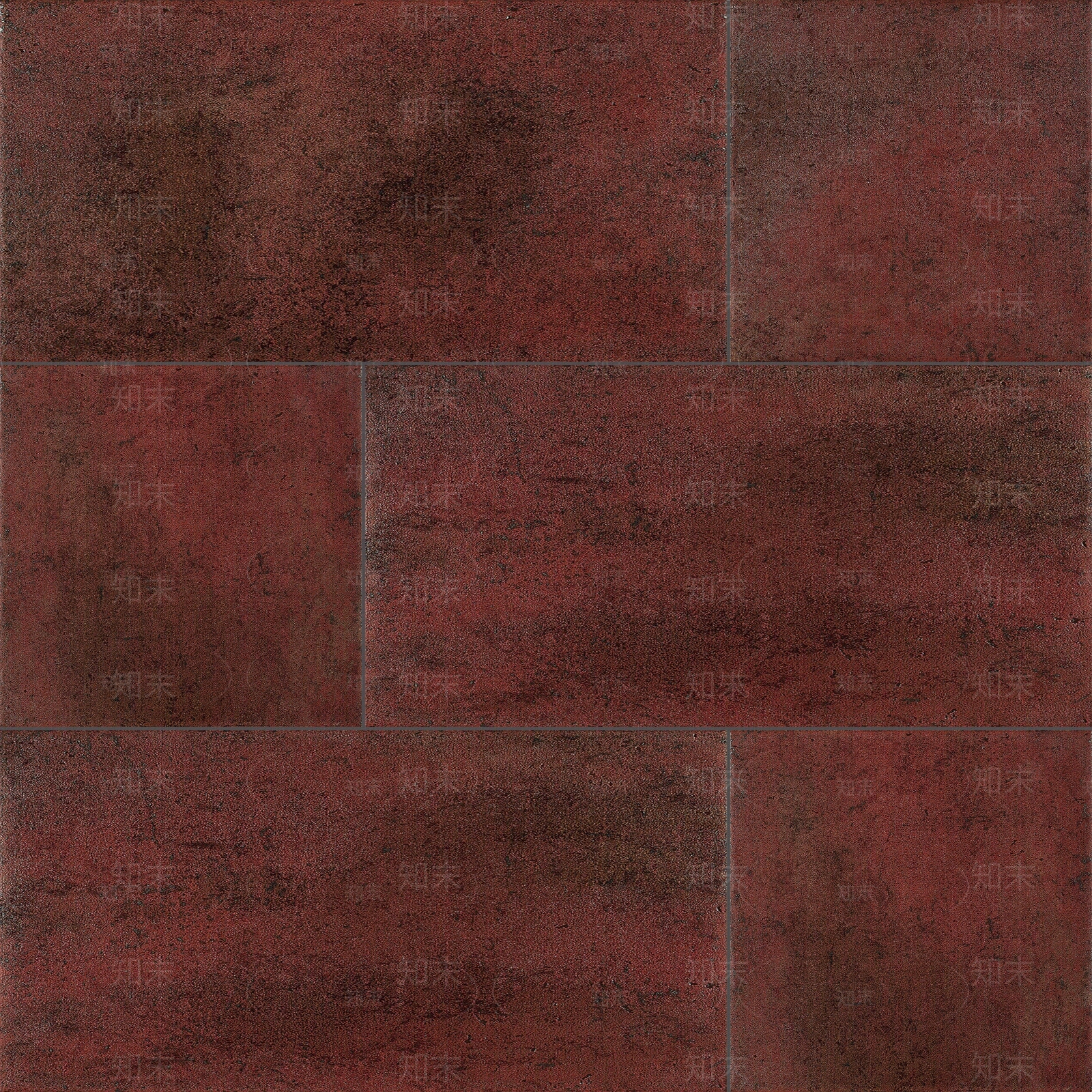 红色复古工字错缝铺石纹砖贴图下载【ID:1114284402】