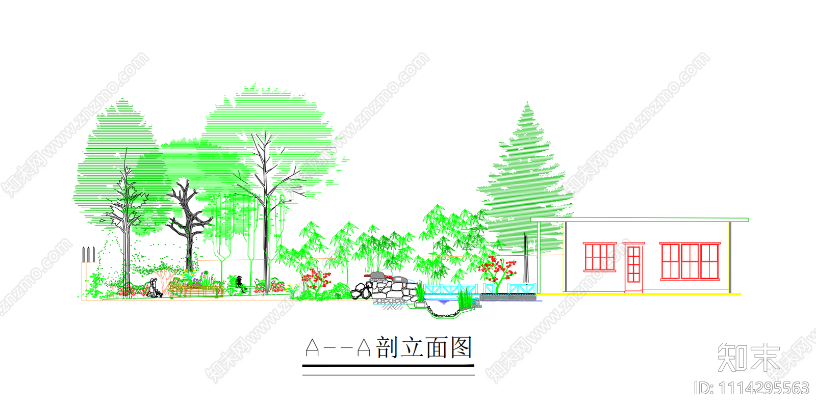 别墅庭院景观设计施工图cad施工图下载【ID:1114295563】