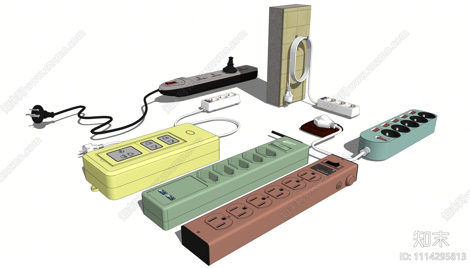 现代插座SU模型下载【ID:1114295813】