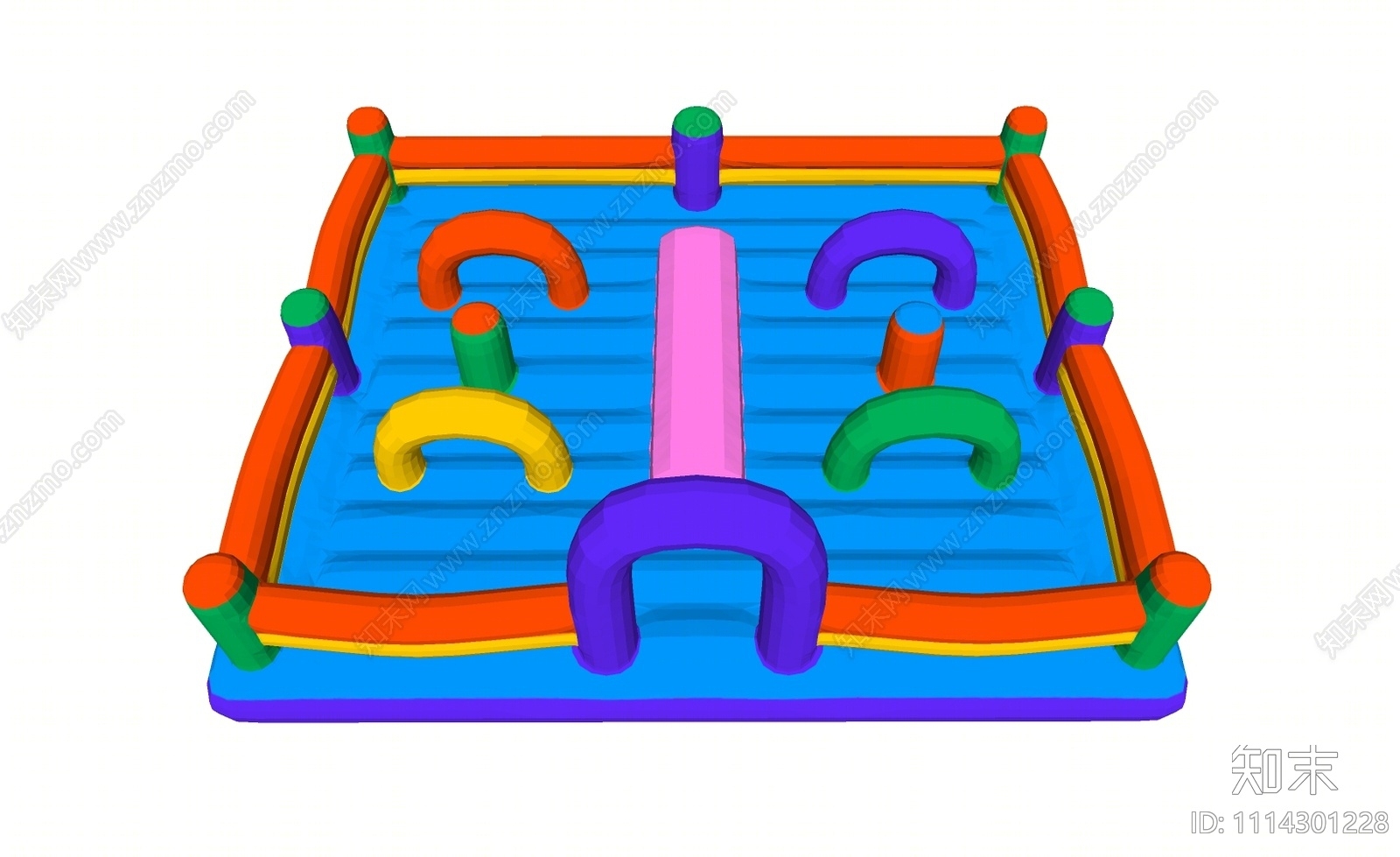 现代游乐设施SU模型下载【ID:1114301228】