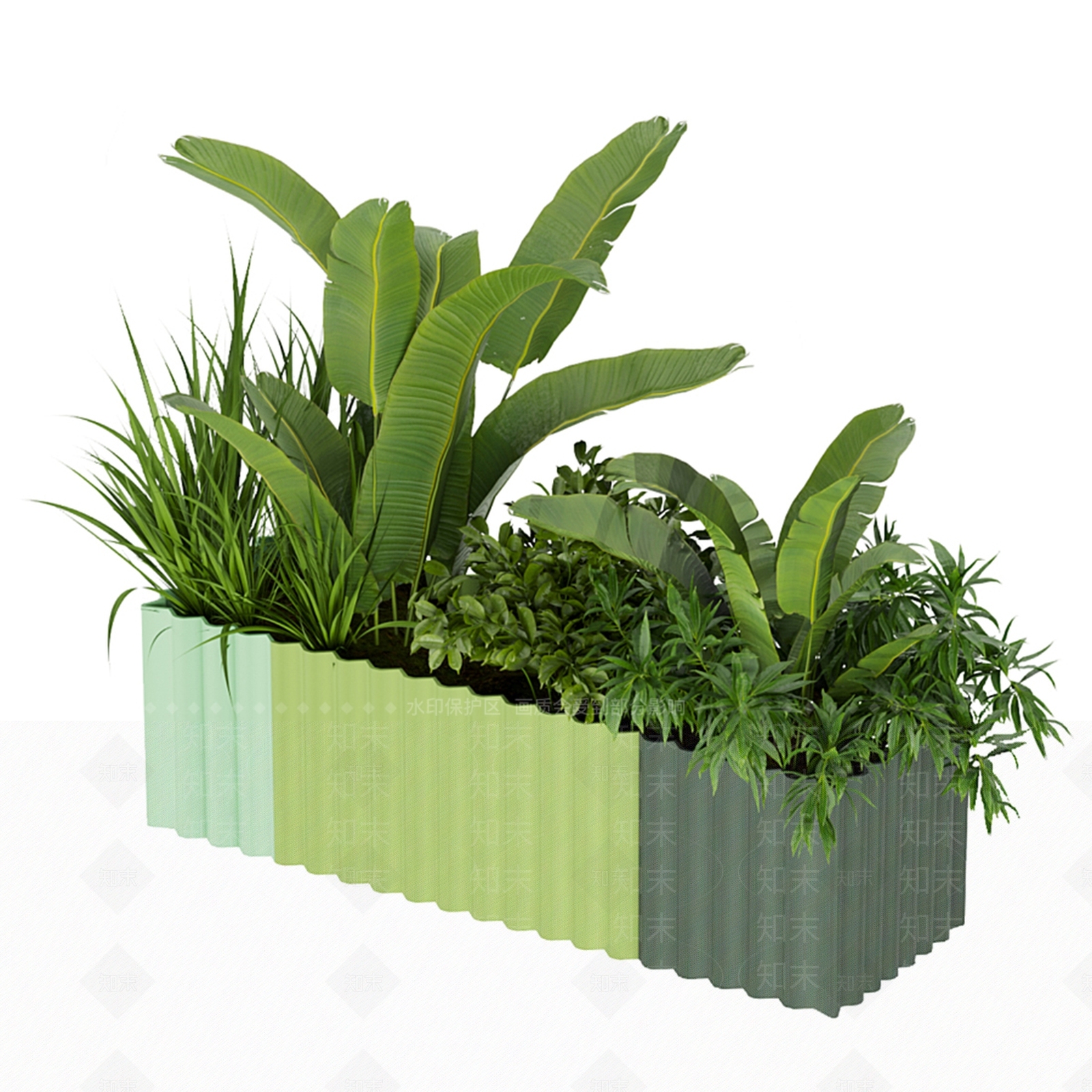 现代花箱3D模型下载【ID:1114301665】