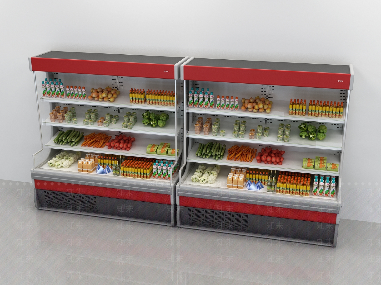 冷藏柜保鲜柜3D模型下载【ID:1114310216】