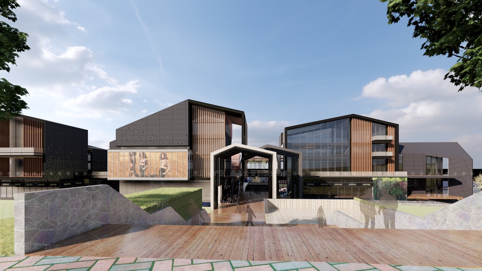 现代太古里商业街SU模型下载【ID:1114318756】