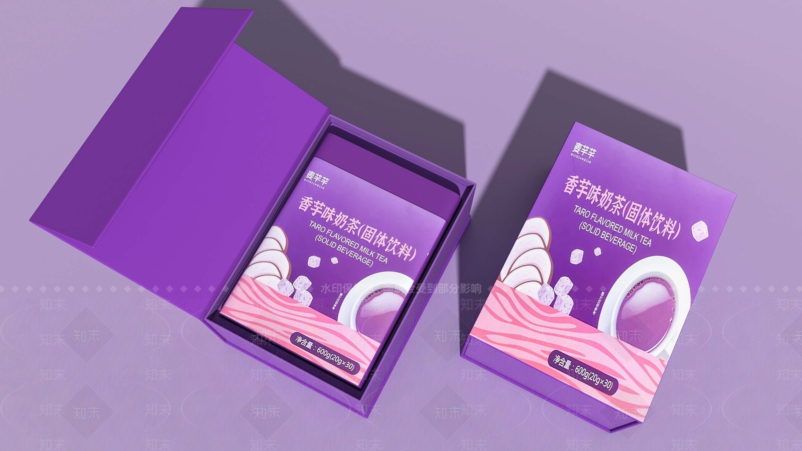 现代礼品铁盒固体饮料产品包装3D模型下载【ID:1114571686】