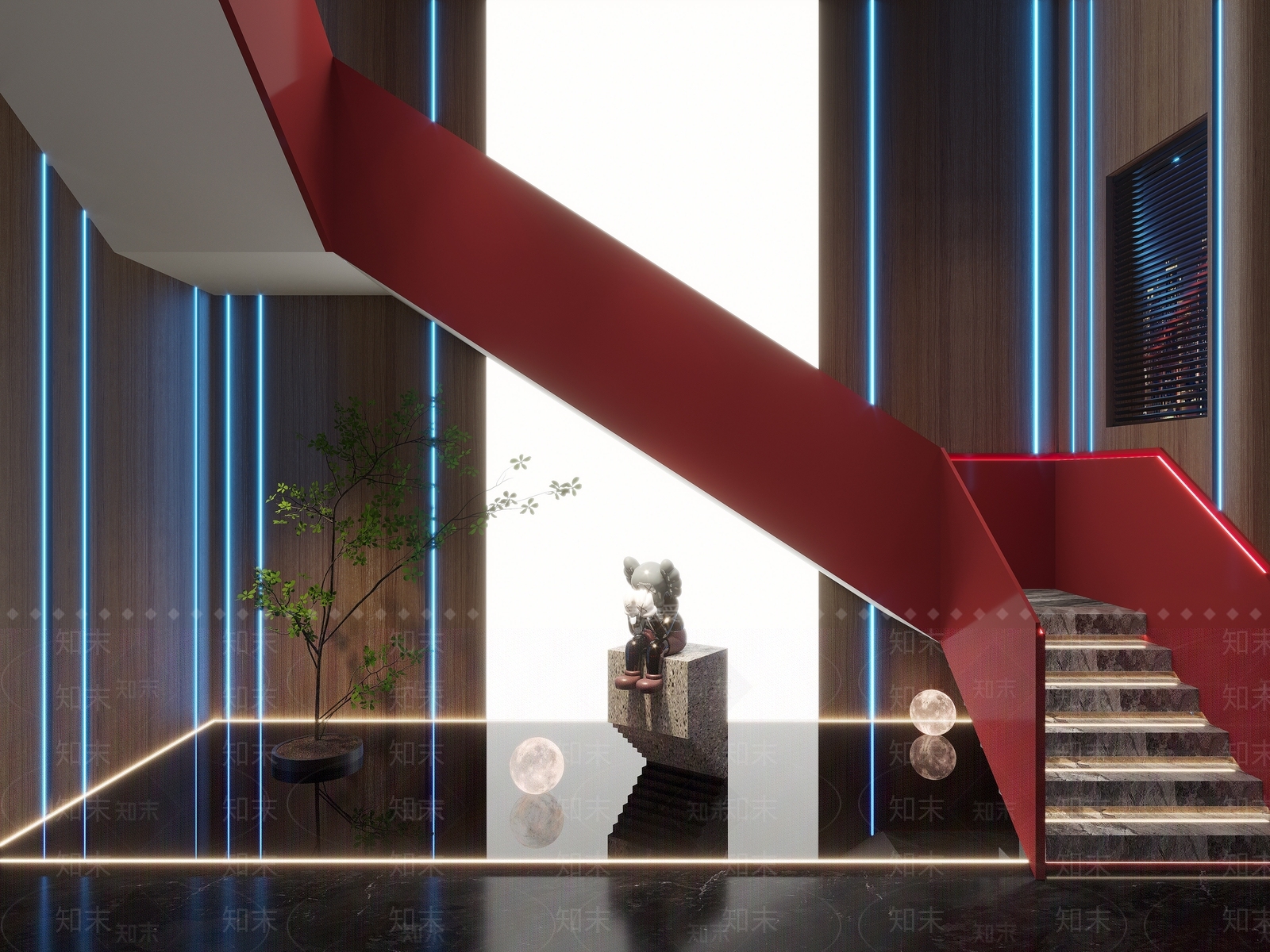 现代玄关3D模型下载【ID:1221593028】