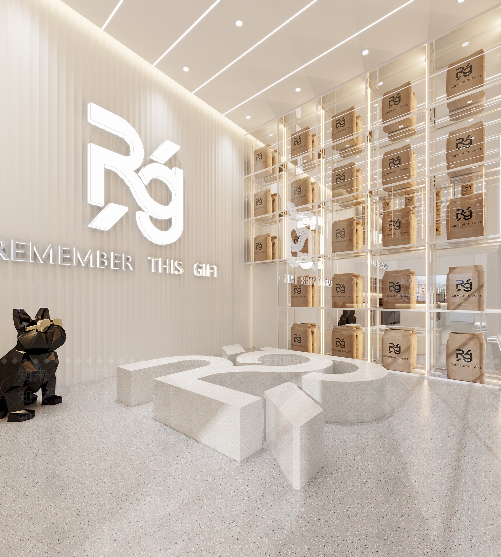 现代奶茶店3D模型下载【ID:1114349842】