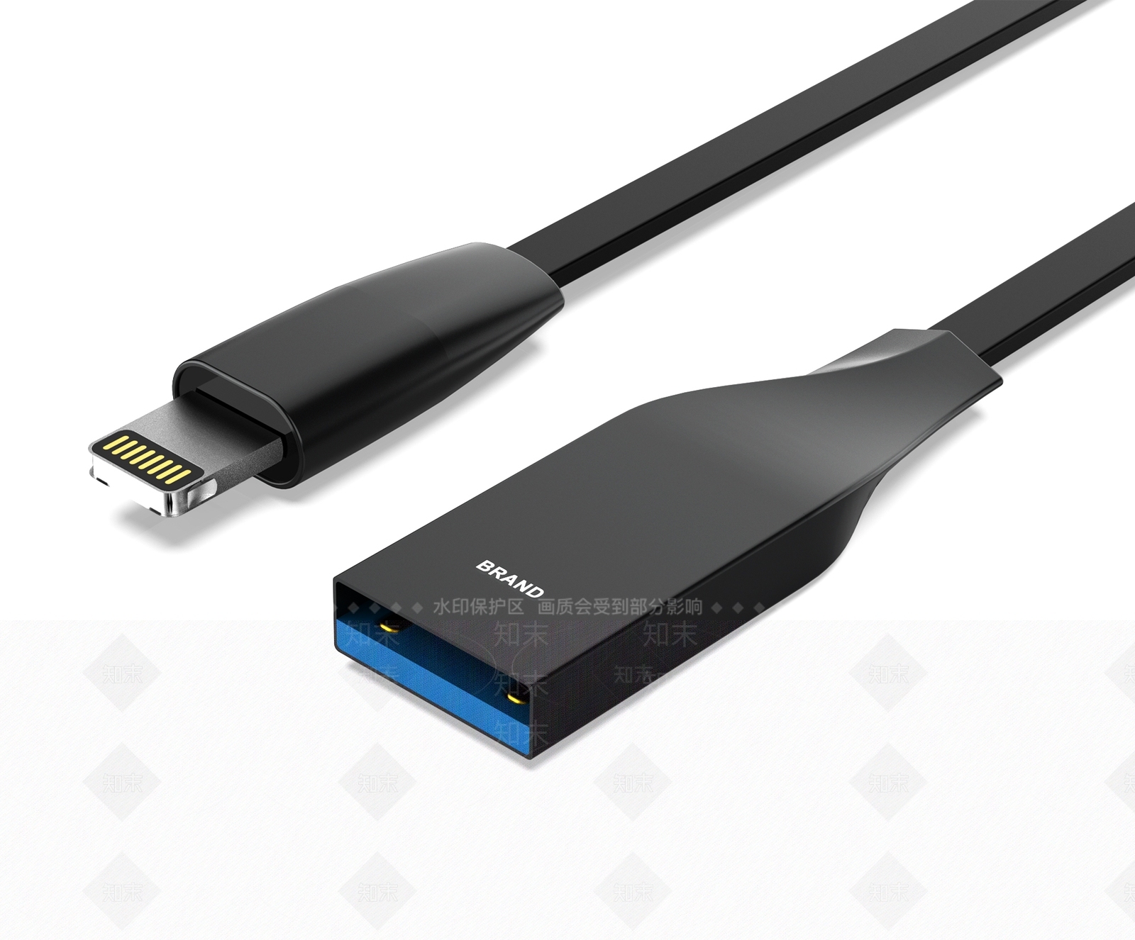 手机数据线3D模型下载【ID:1114358108】