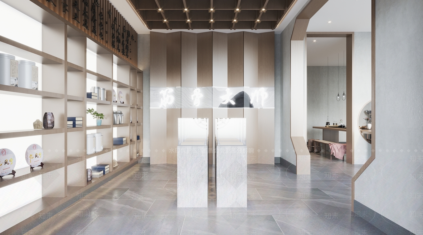 新中式药膏店3D模型下载【ID:1114363962】