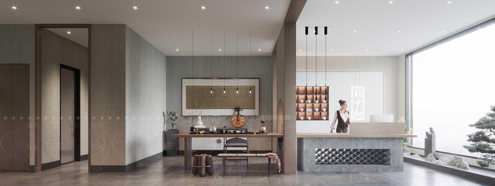 新中式药膏店3D模型下载【ID:1114363962】