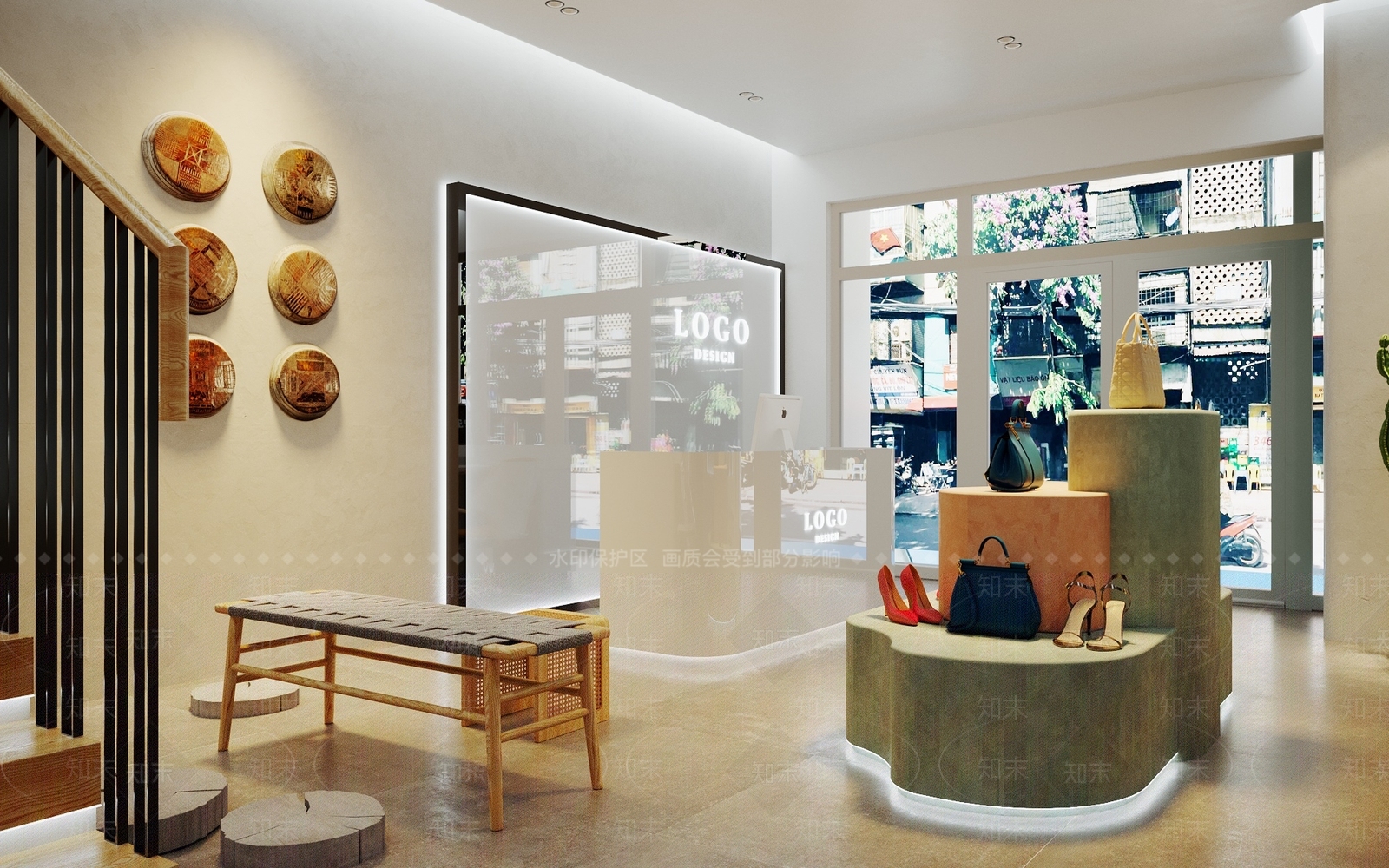 现代鞋店3D模型下载【ID:1114374234】